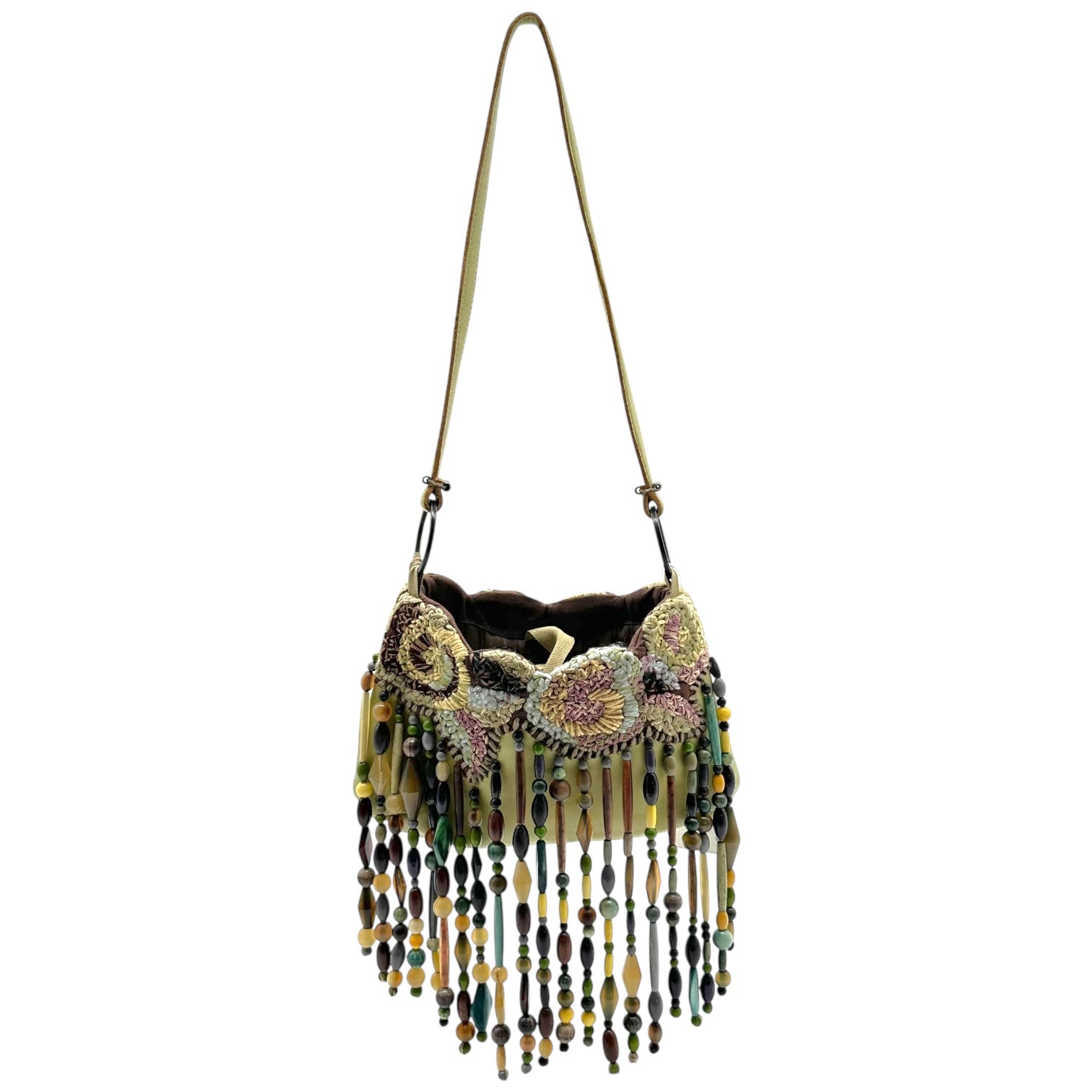 Jamin Puech Beaded Fringe Bag Multicolor Fabric