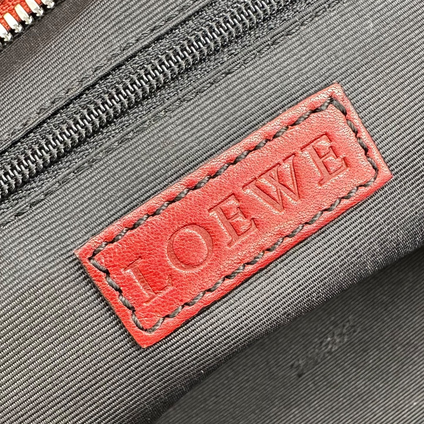 Loewe Burgundy Leather Studded Logo Shoulder Bag - Outfit Repeater