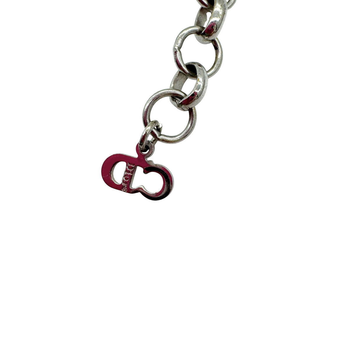 Christian Dior Multi-Logo Bow Choker Necklace