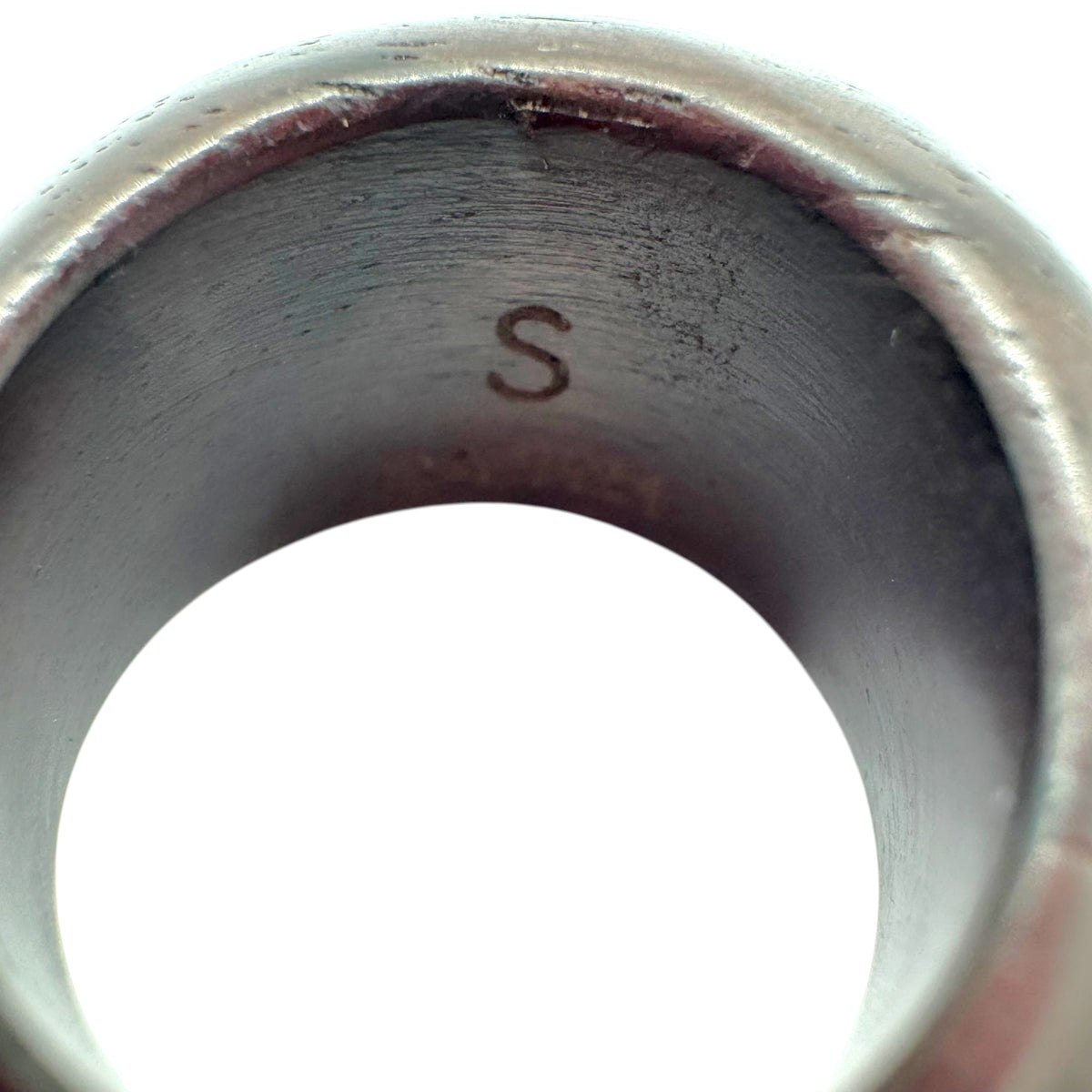 Louis Vuitton Wooden Bubble Ring with Gold Logos