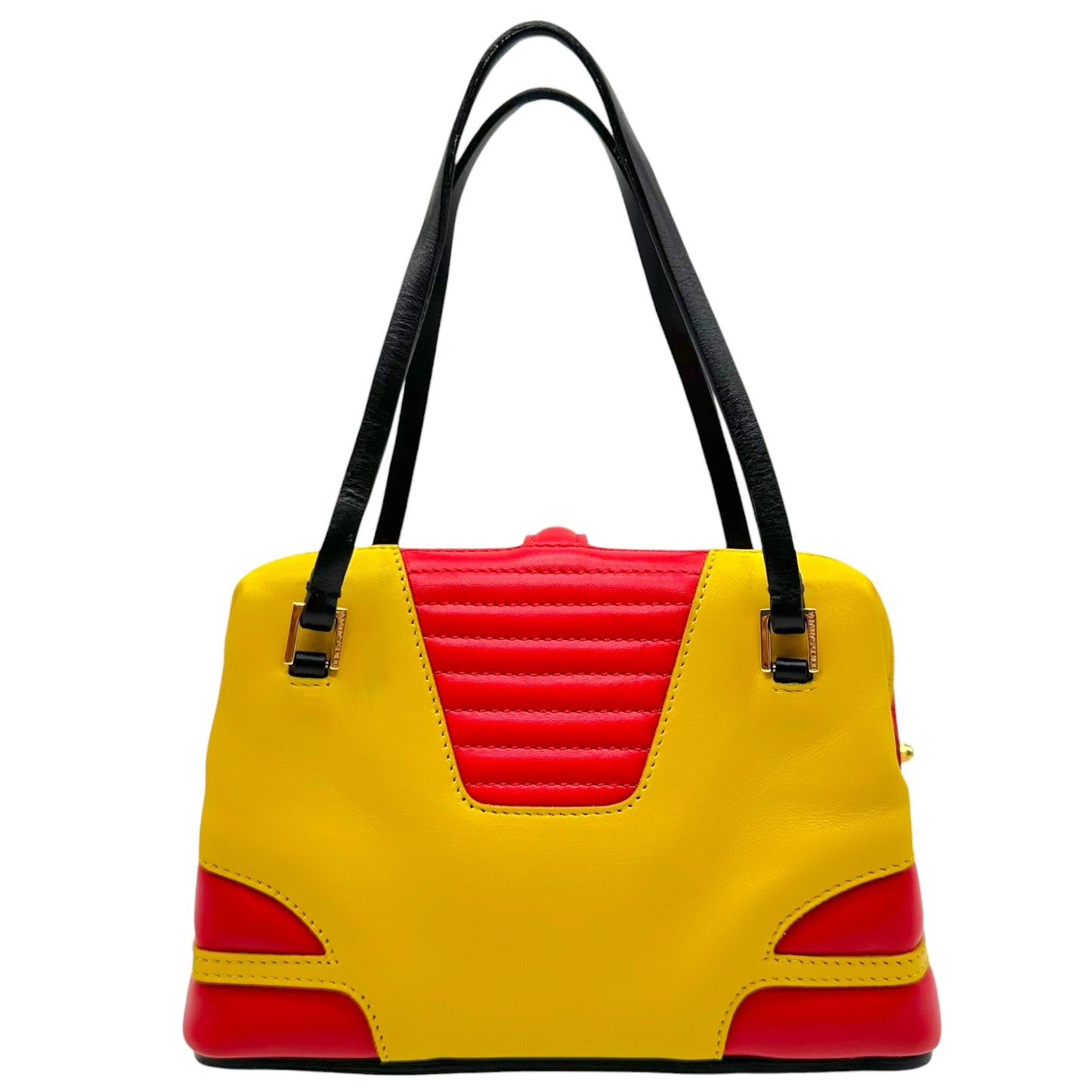 Dolce & Gabbana Red & Yellow Leather Mini Bag