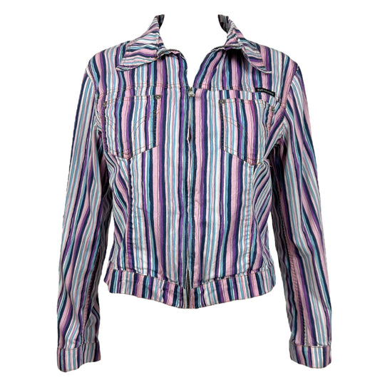 D&G Dolce & Gabbana Multicolor Striped Jacket