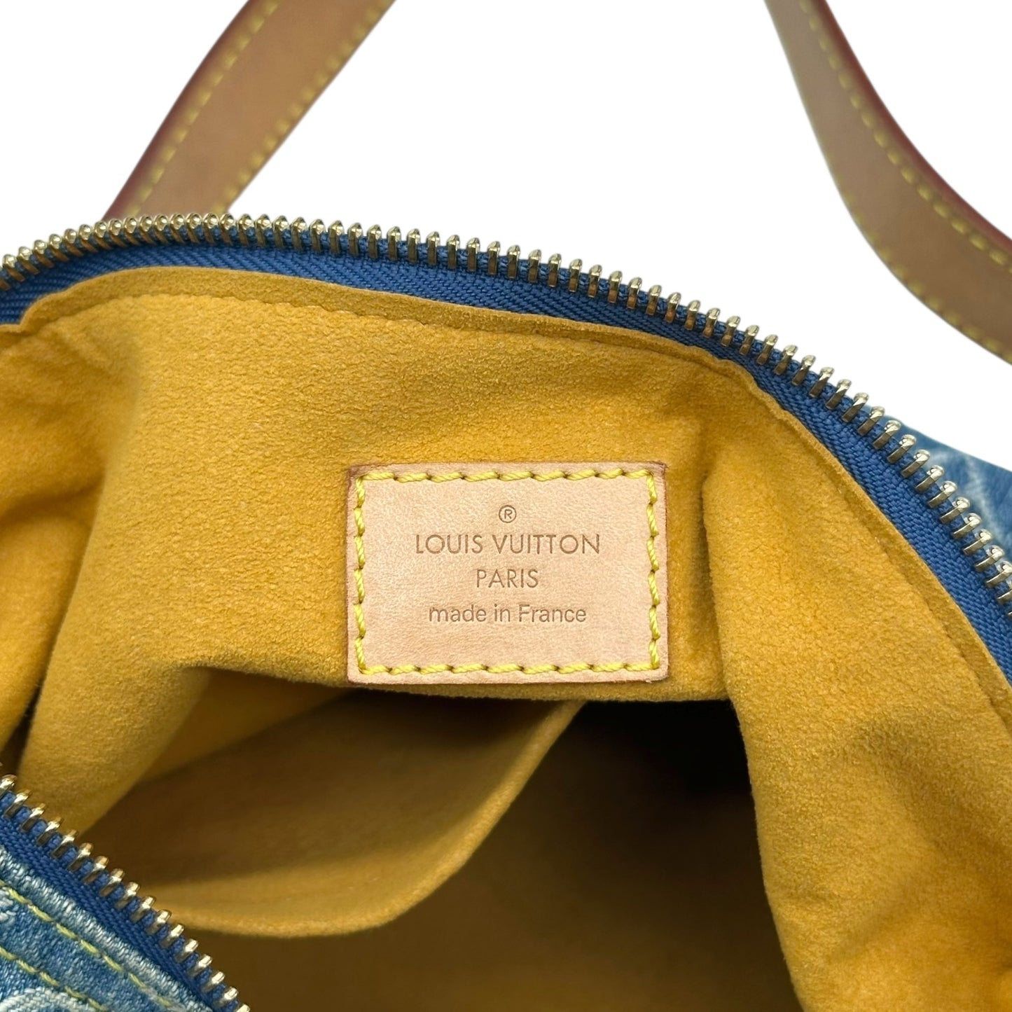 Louis Vuitton Blue Denim Monogram Baggy PM Shoulder Bag