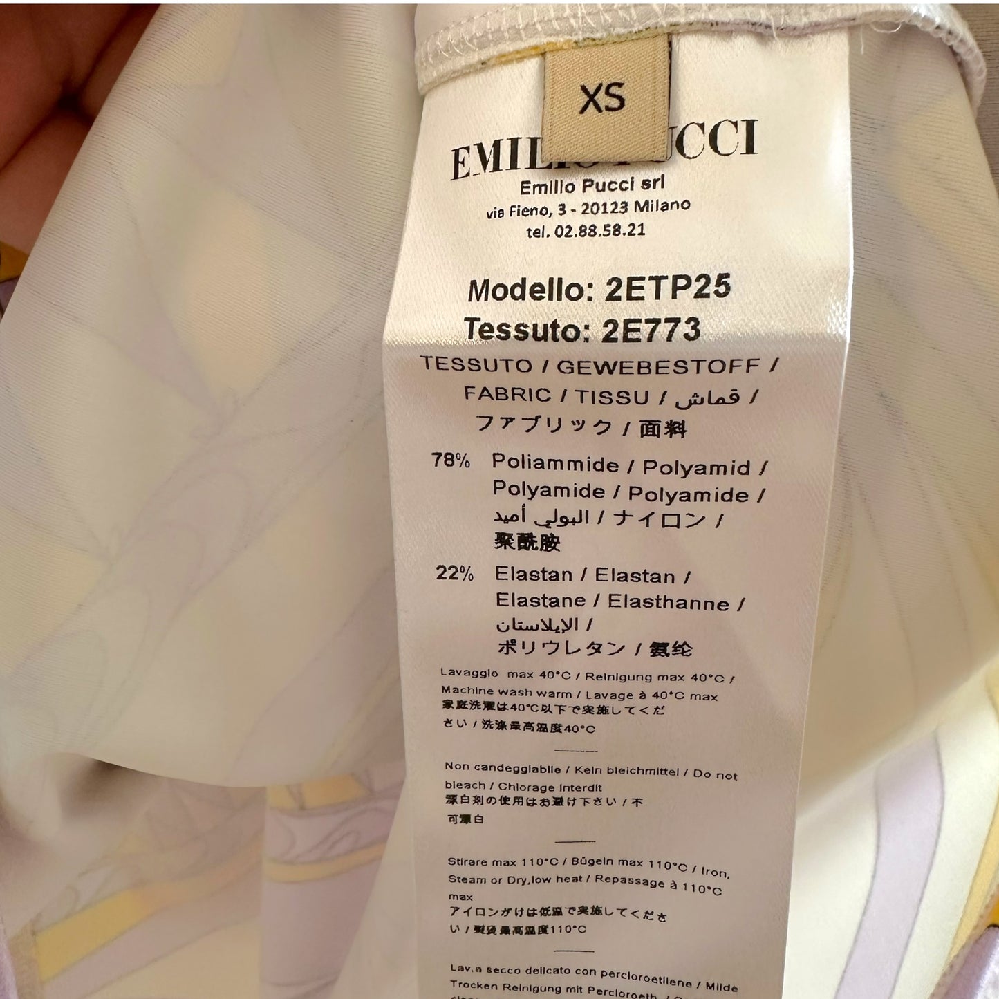 Emilio Pucci Purple Yellow & Green Printed Crop Tank NEW