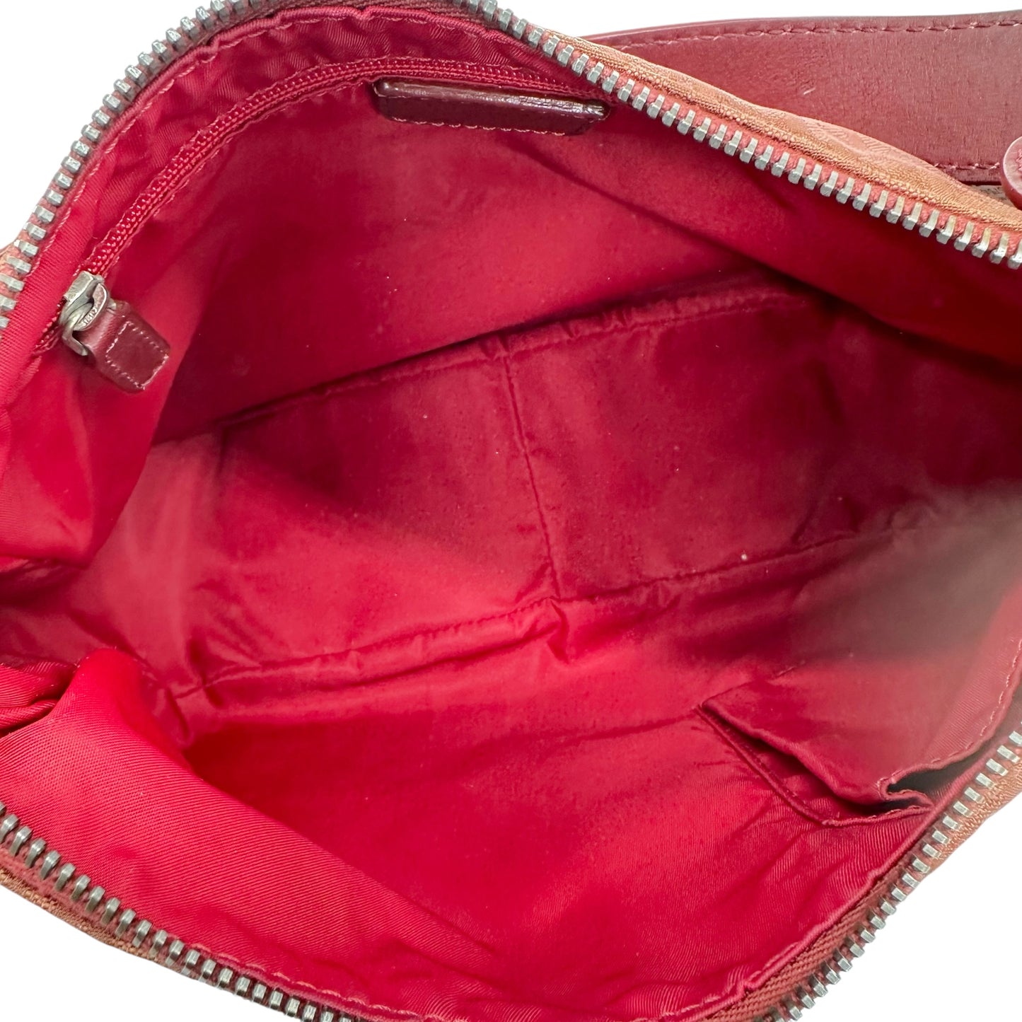 Christian Dior Burgundy Monogram Canvas Shoulder Bag - Outfit Repeater