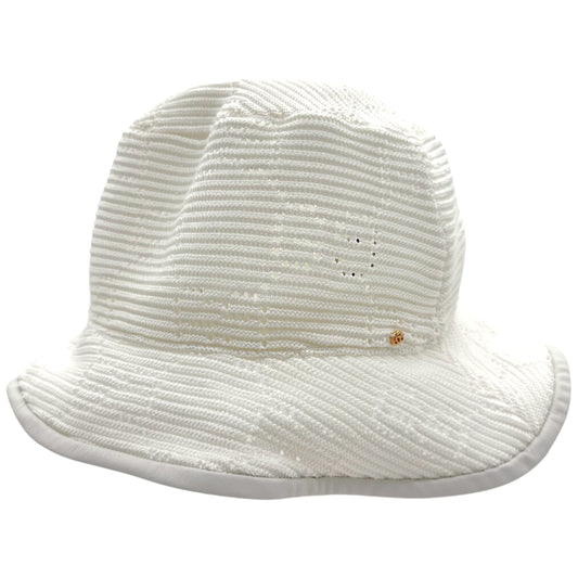Gucci White Monogram Knit Bucket Hat
