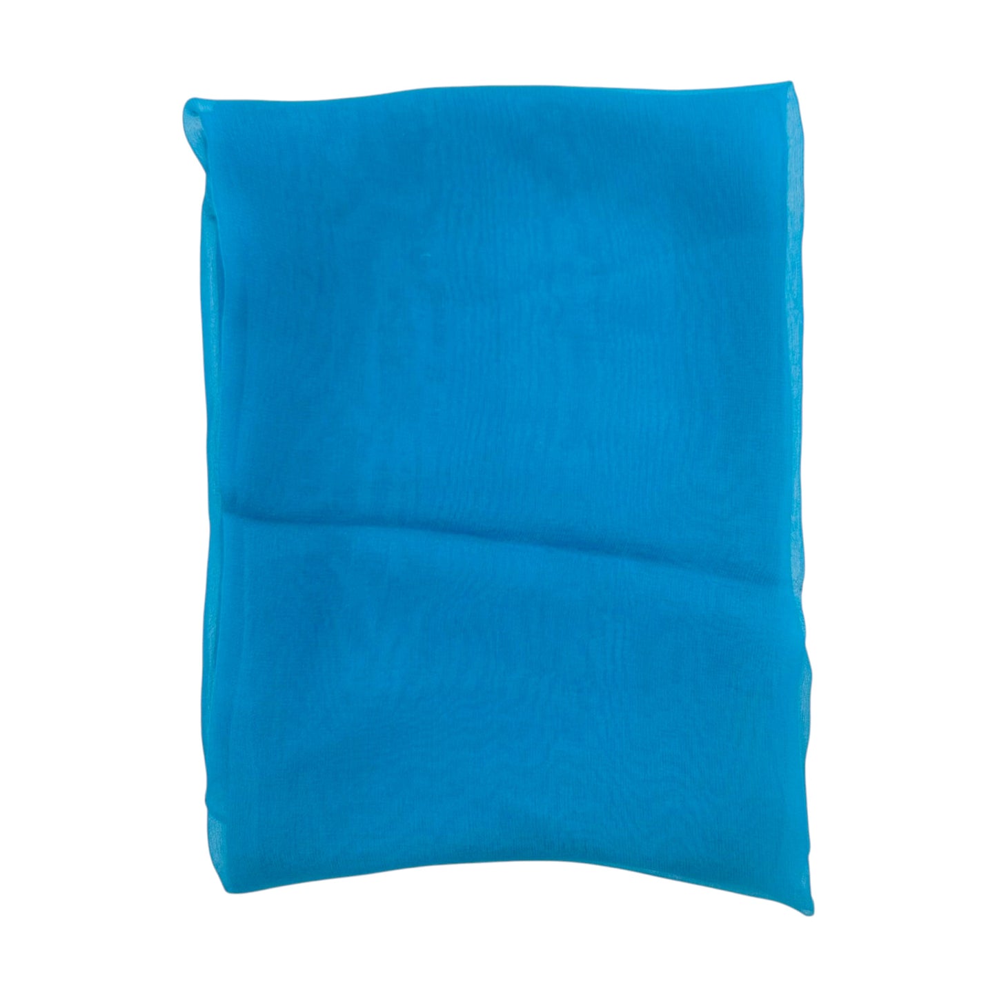 Dolce & Gabbana Sheer Silk Square Scarf Turquoise Blue