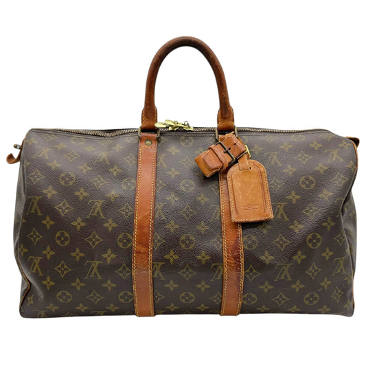 Louis Vuitton Brown Monogram Keepall 45