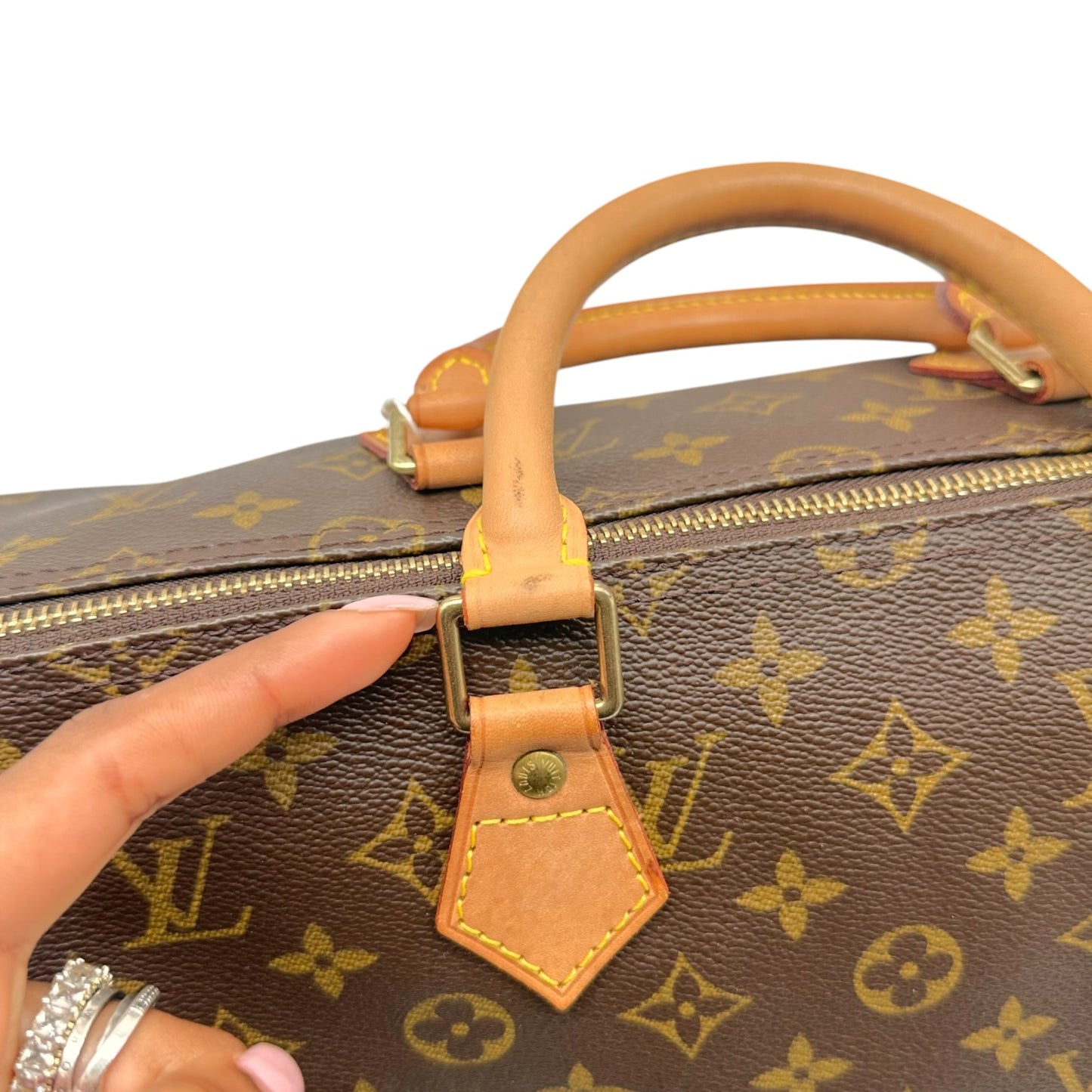Louis Vuitton Classic Monogram Speedy 35 Handbag