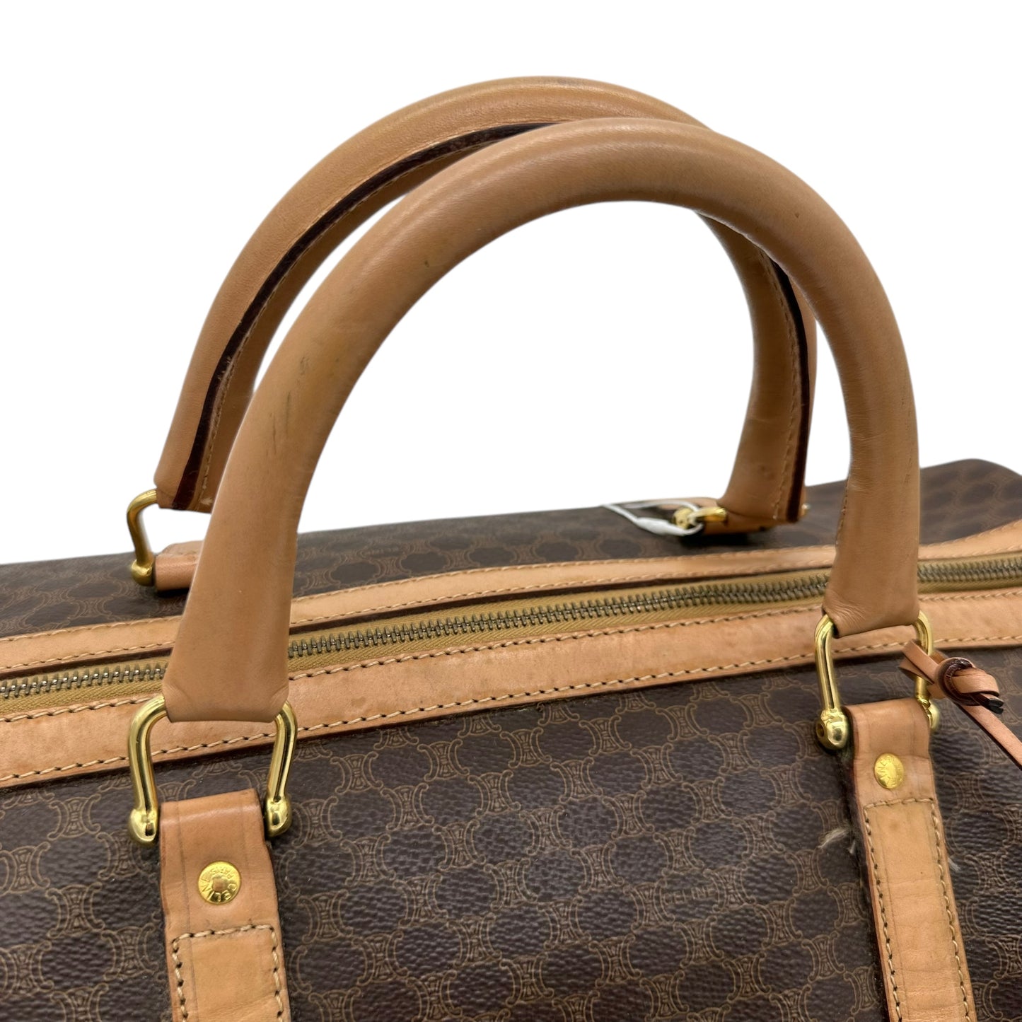 Celine Macadam Brown Monogram Duffle Bag