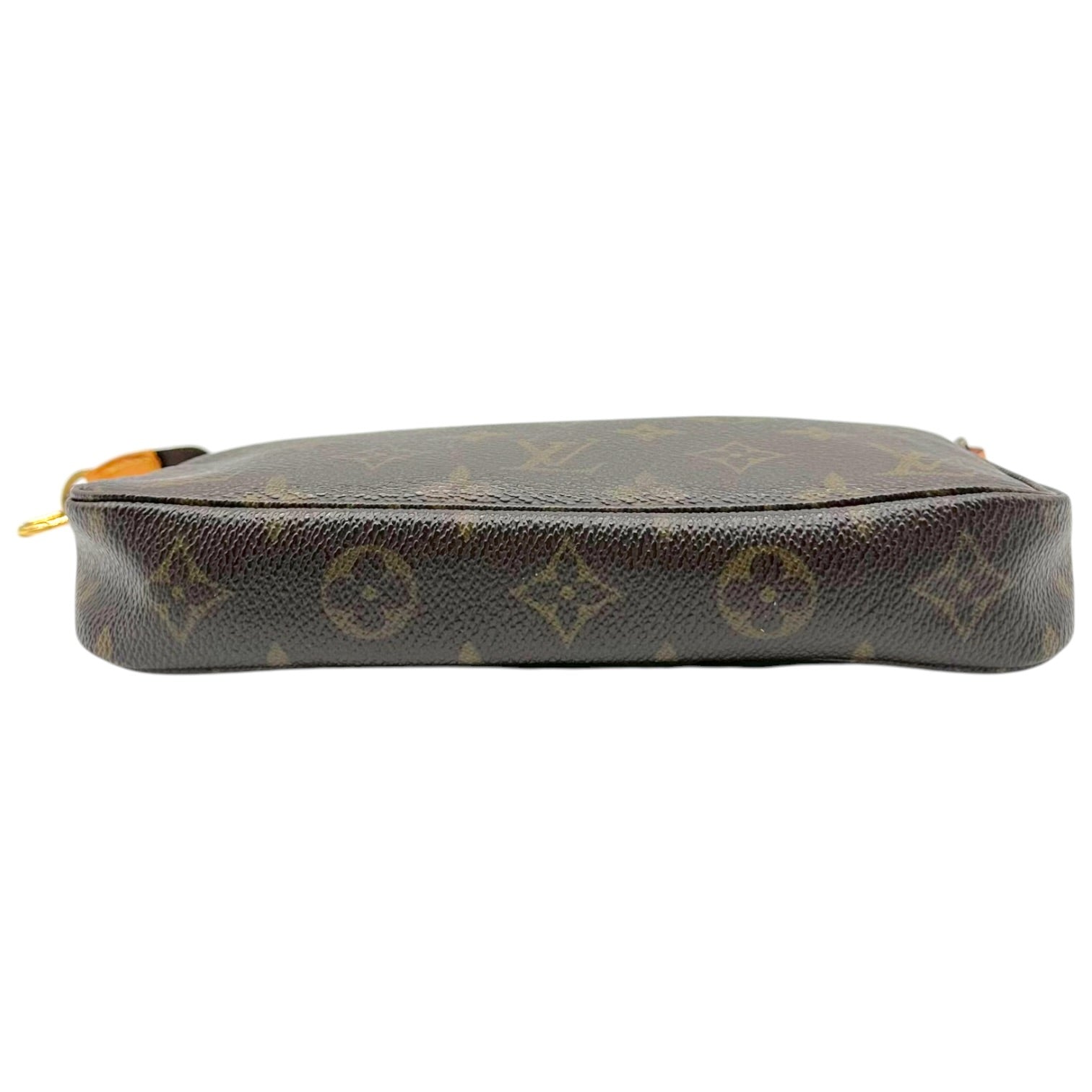 Louis Vuitton Monogram Pochette Bag Brown Tan