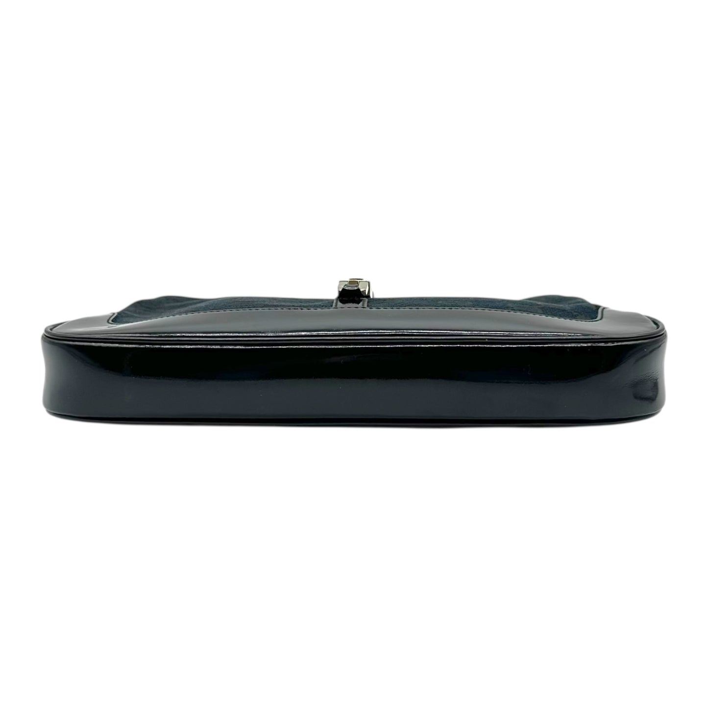 Gucci Black Monogram & Gold Chain Strap Jackie Shoulder Bag