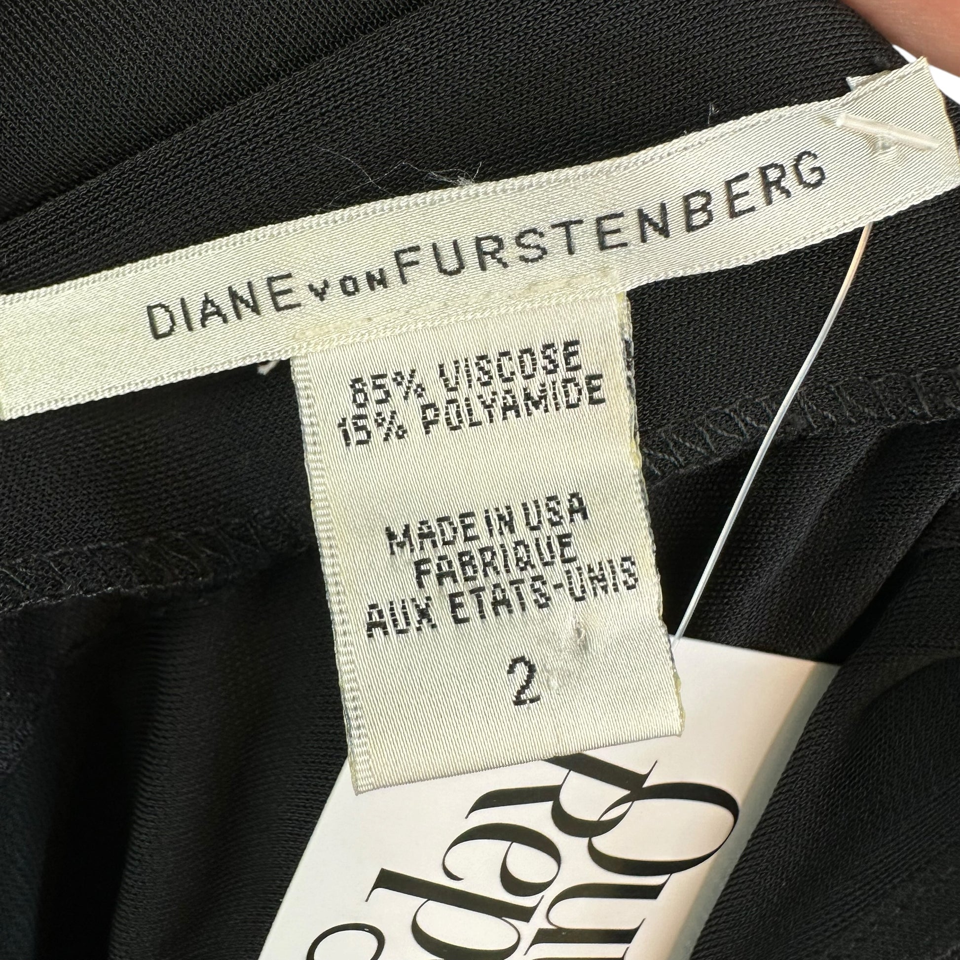 Diane Von Furstenburg Black Wrap Mini Dress Pink Sequin