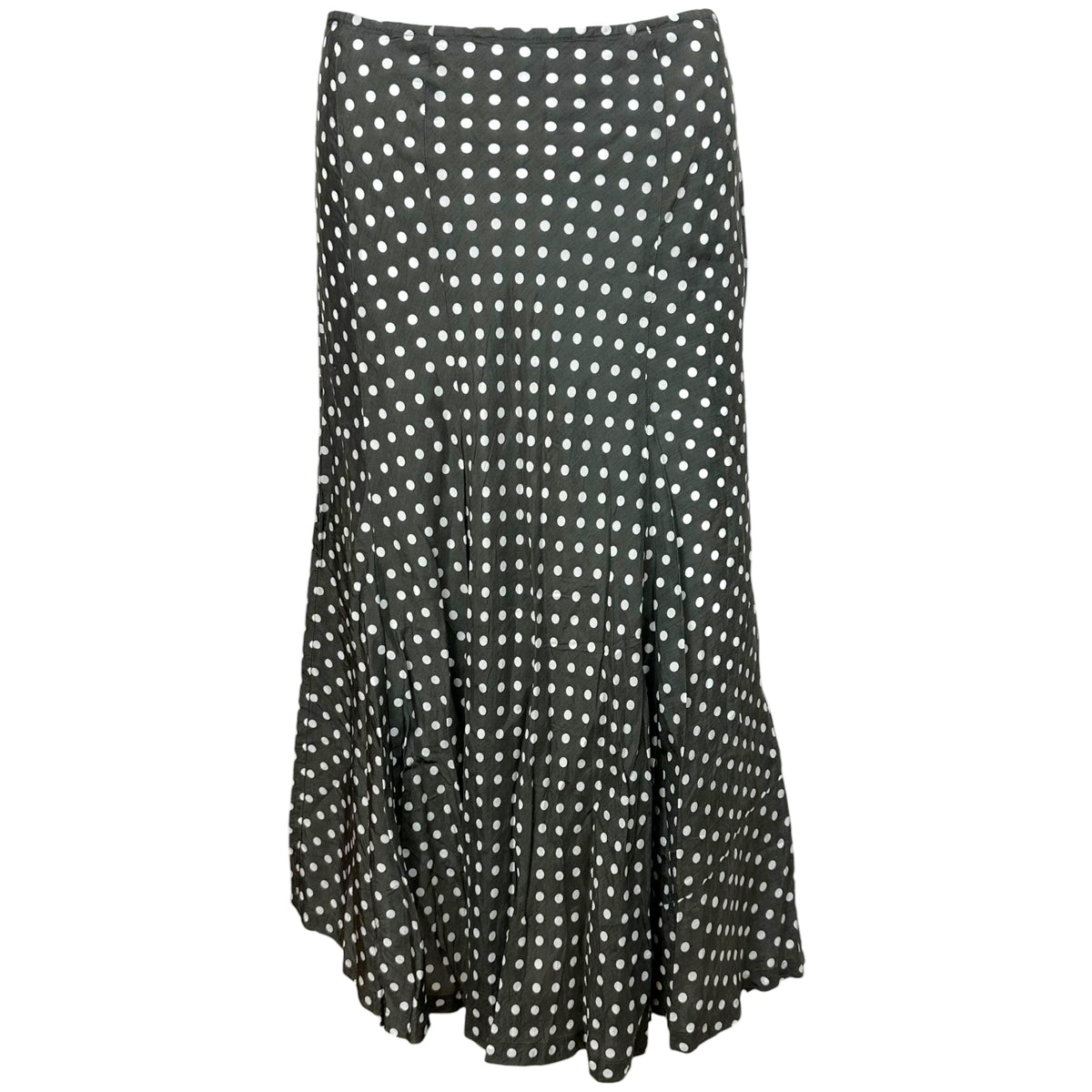 Junya Watanabe Gray White Polka Dot Midi Skirt