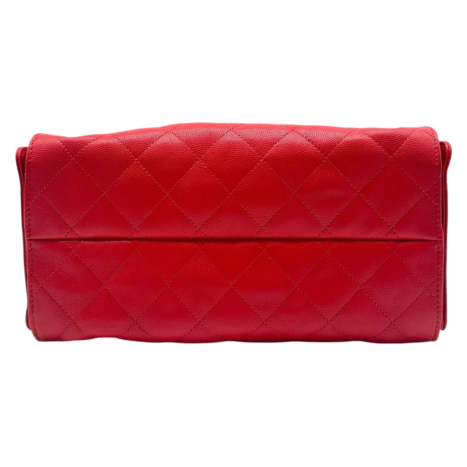 Chanel Red Caviar Leather Hobo Shoulder Bag
