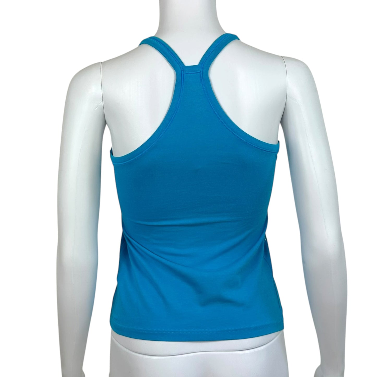 D&G Dolce & Gabbana Beachwear Blue & White Summer Tropicana Graphic Tank