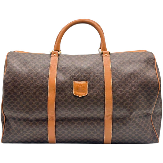 Celine Brown Triomphe Monogram Medium Duffle Bag