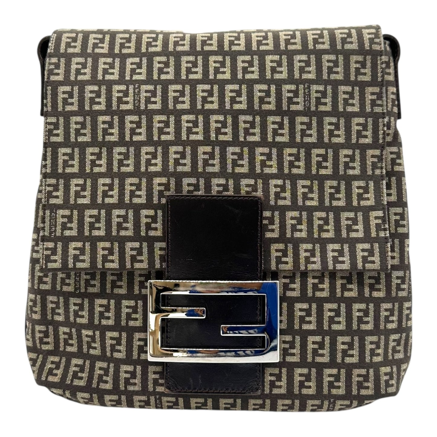 Fendi Brown Zucchino Monogram Oversized Crossbody Bag - Outfit Repeater