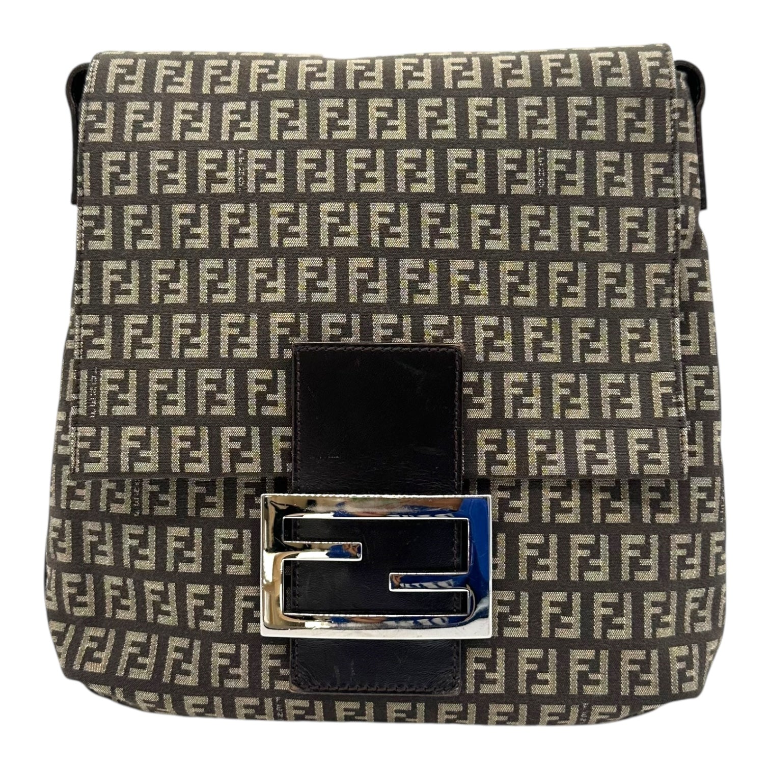 Fendi Brown Zucchino Monogram Oversized Crossbody Bag - Outfit Repeater