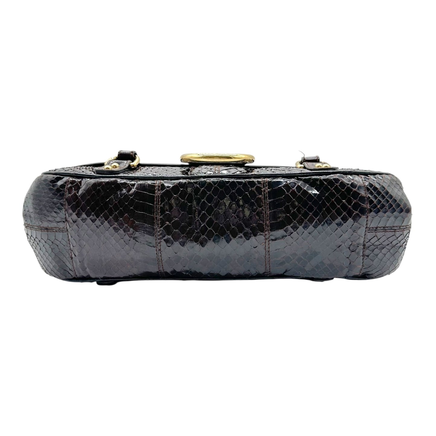 Dolce & Gabbana Brown Python East West Shoulder Bag