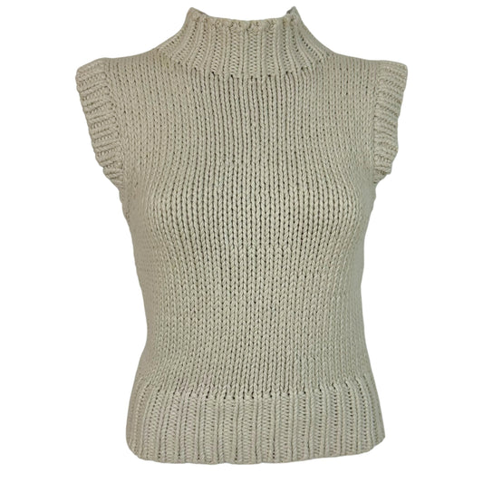 Bottega Veneta Beige Knit Sleeveless Sweater Vest