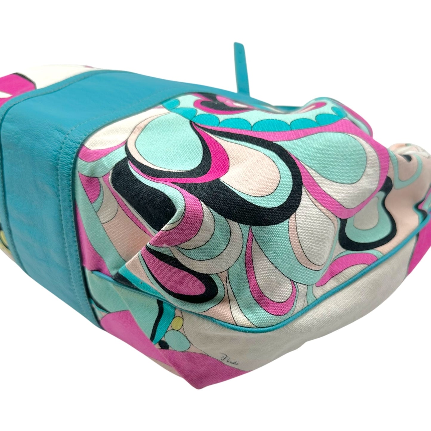 Emilio Pucci Multicolor Printed Drawstring Tote Bag