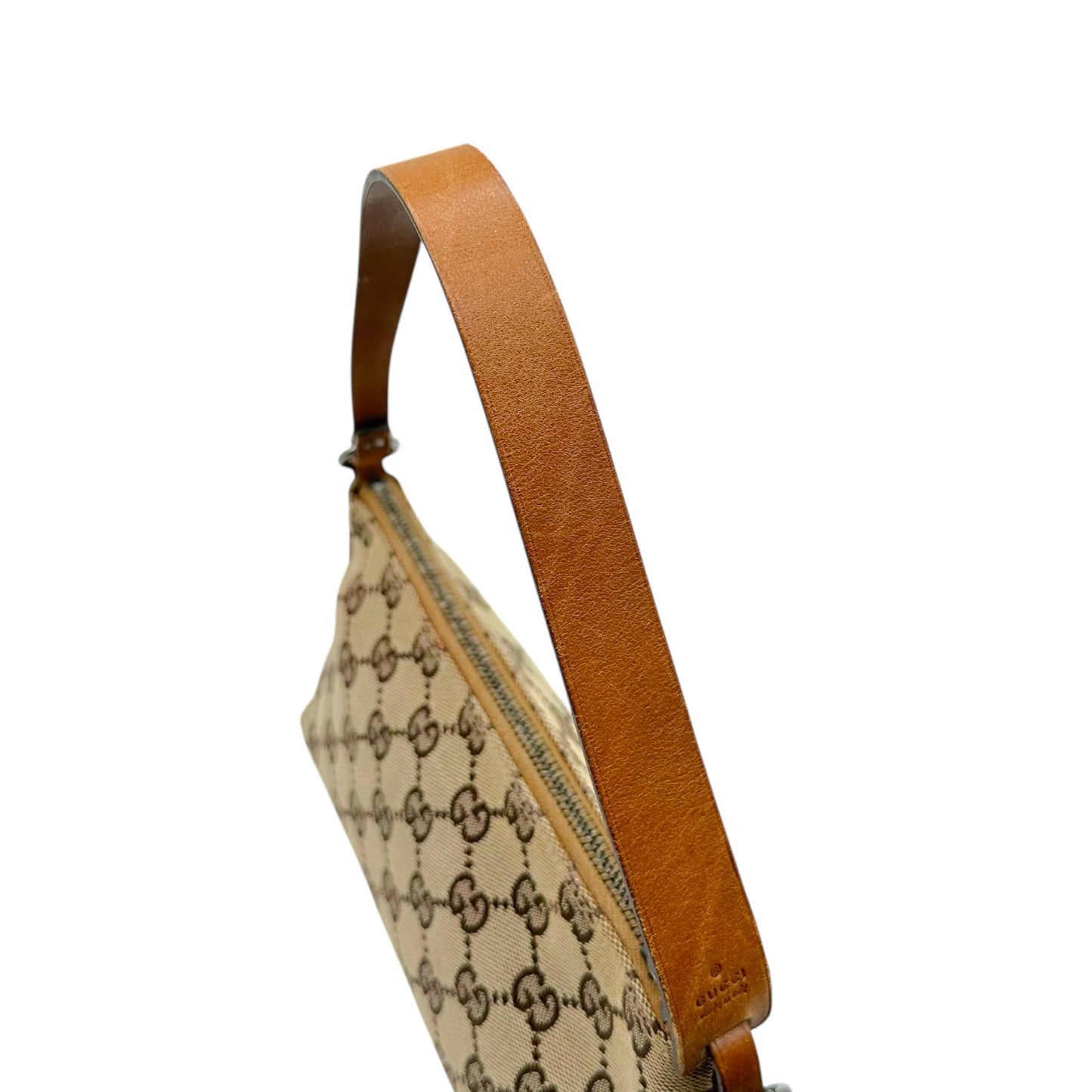 Gucci Mini Bag Tan Monogram Leather Strap