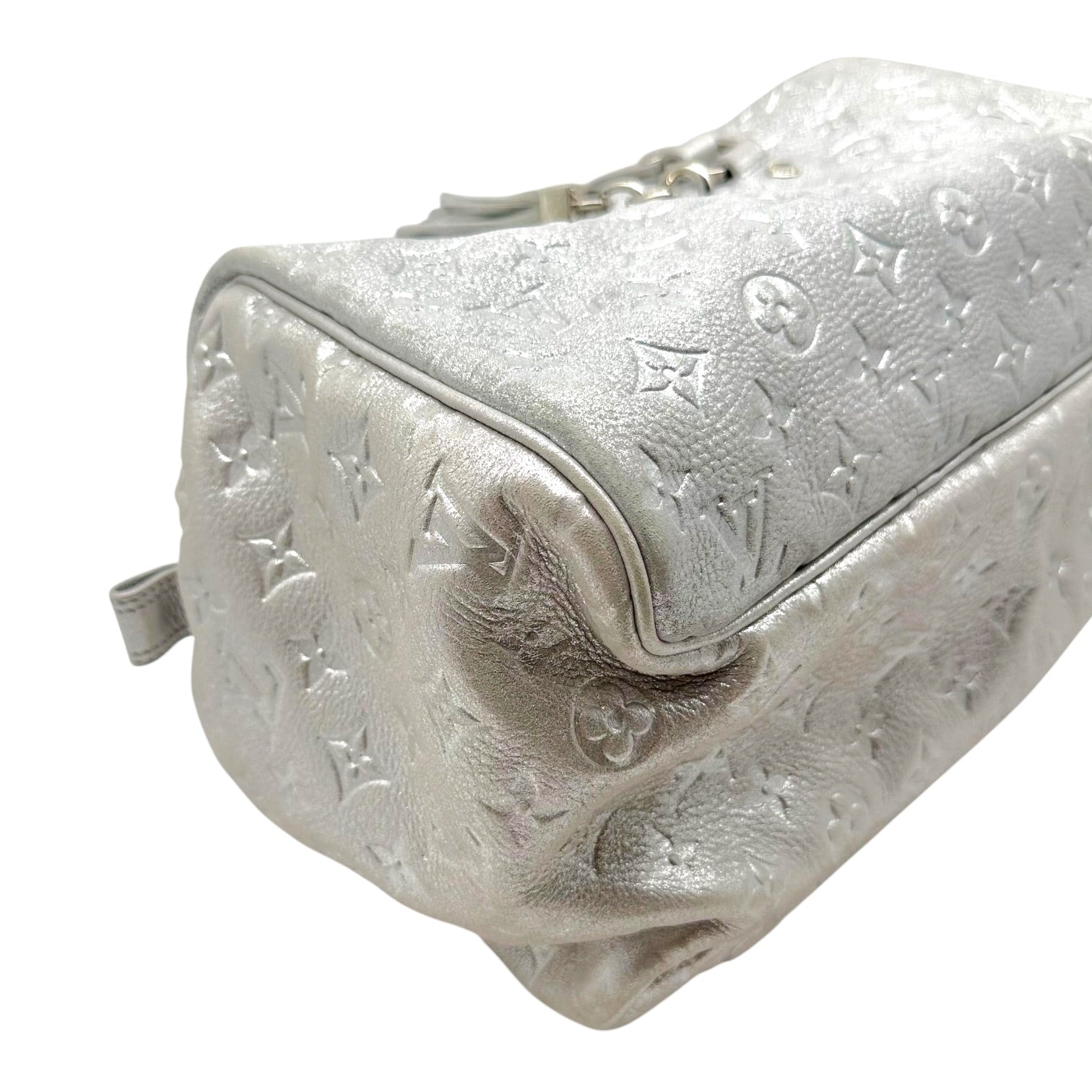Louis Vuitton Silver Monogram Boston Shoulder Bag