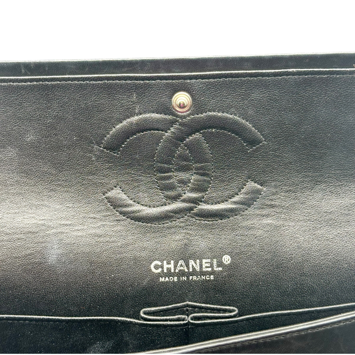 Chanel Medium Classic Flap Bag Dark Gray Metallic Tweed