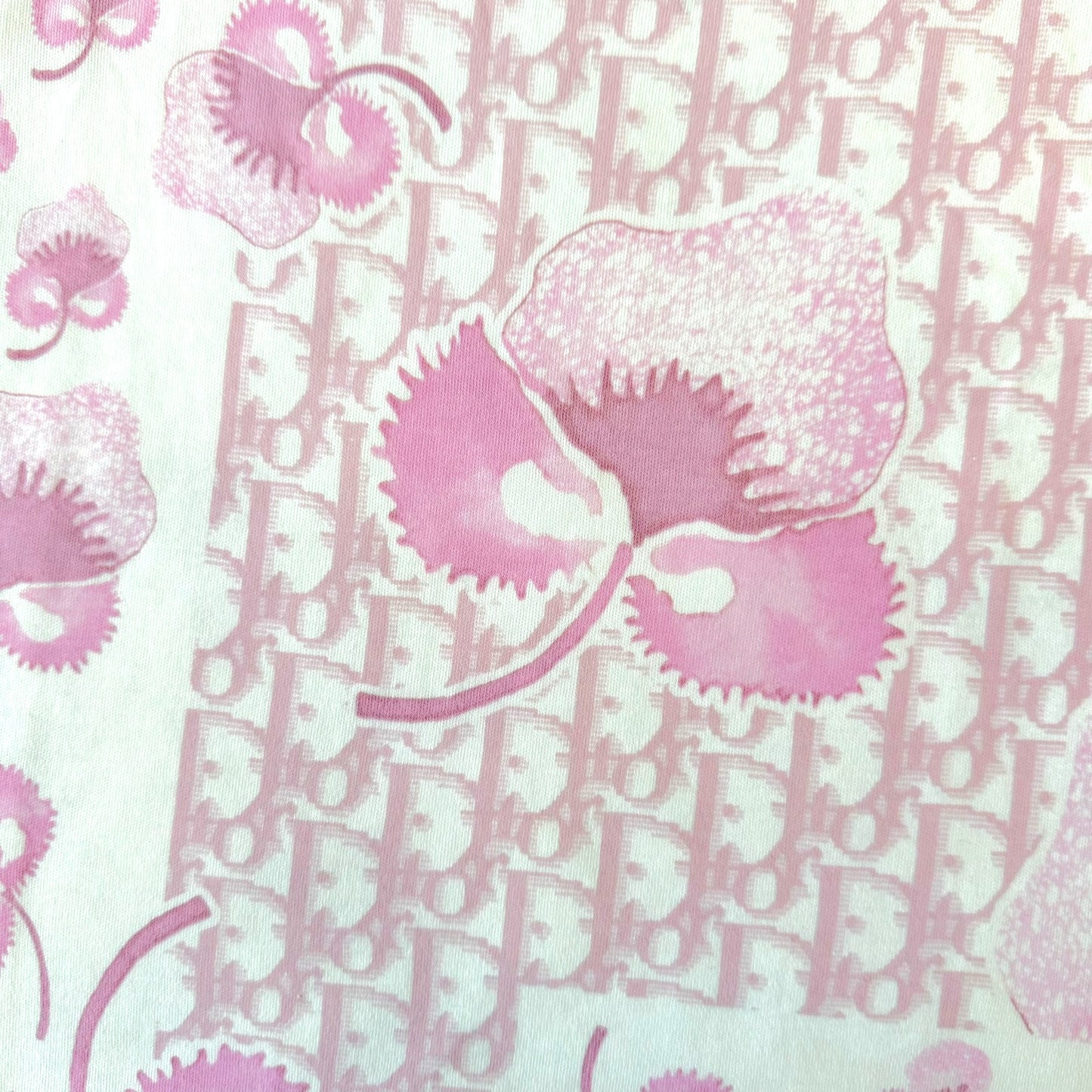 Christian Dior S/S 2005 Pink Floral Monogram Tank Top - Outfit Repeater