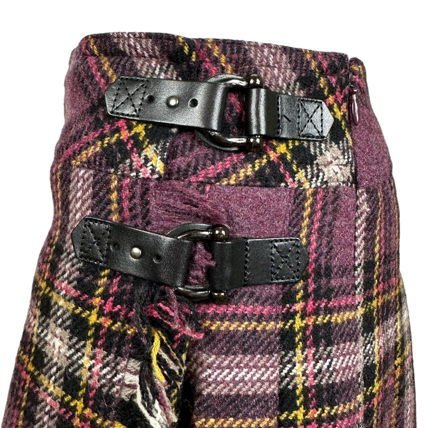 Burberry Blue Label Purple Plaid Mini Skirt