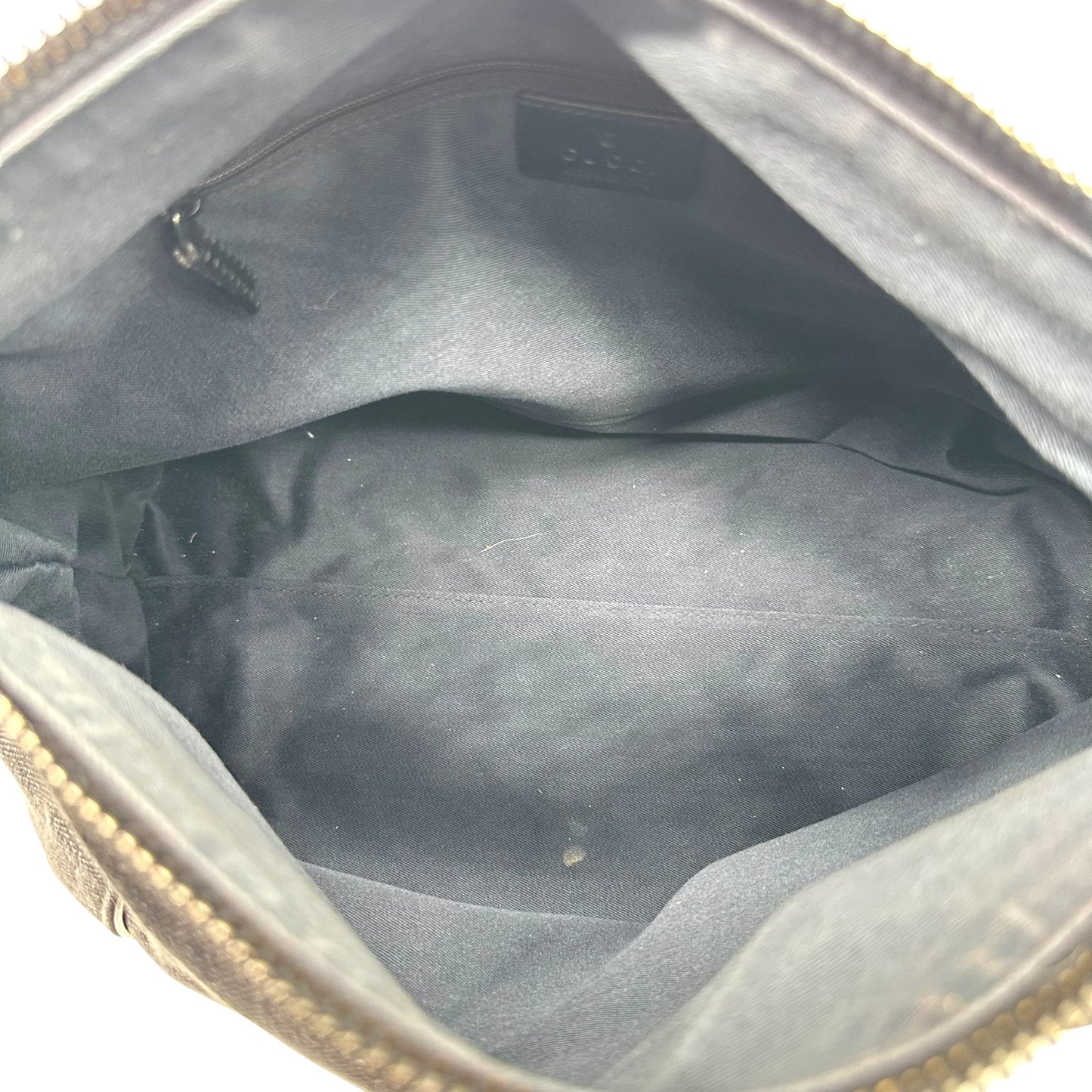 Gucci Gray Denim Monogram Large Hobo Bag - Outfit Repeater