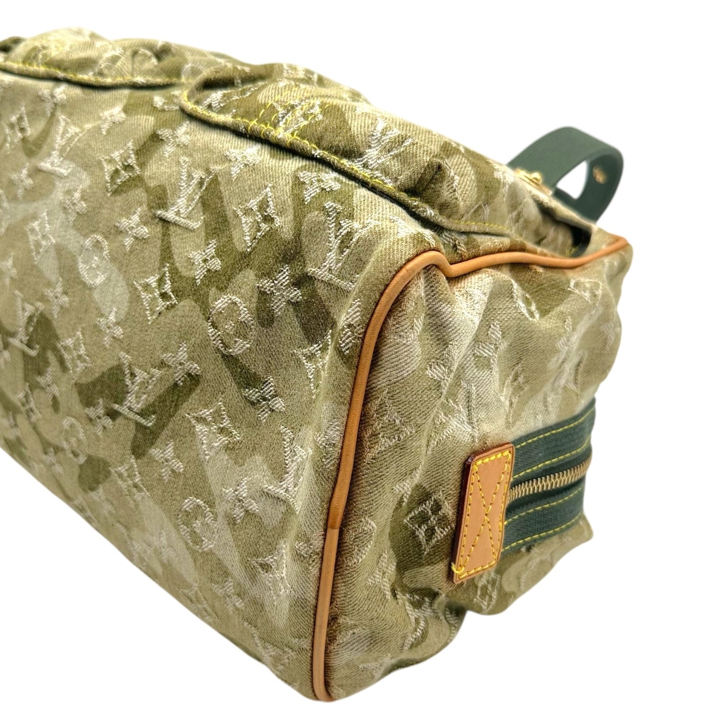Louis Vuitton Denim Shoulder Bag Monogramouflage Camo