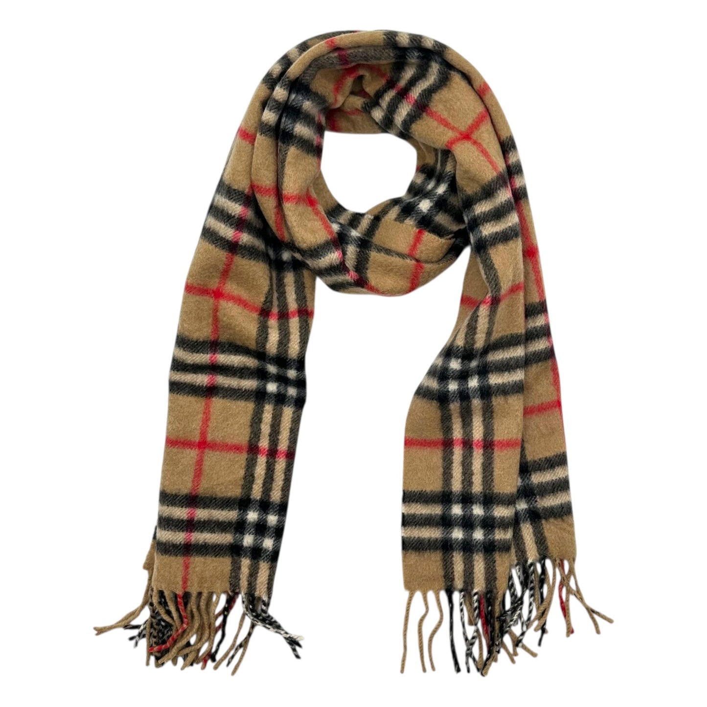Burberry Classic Nova Check Plaid Cashmere Scarf
