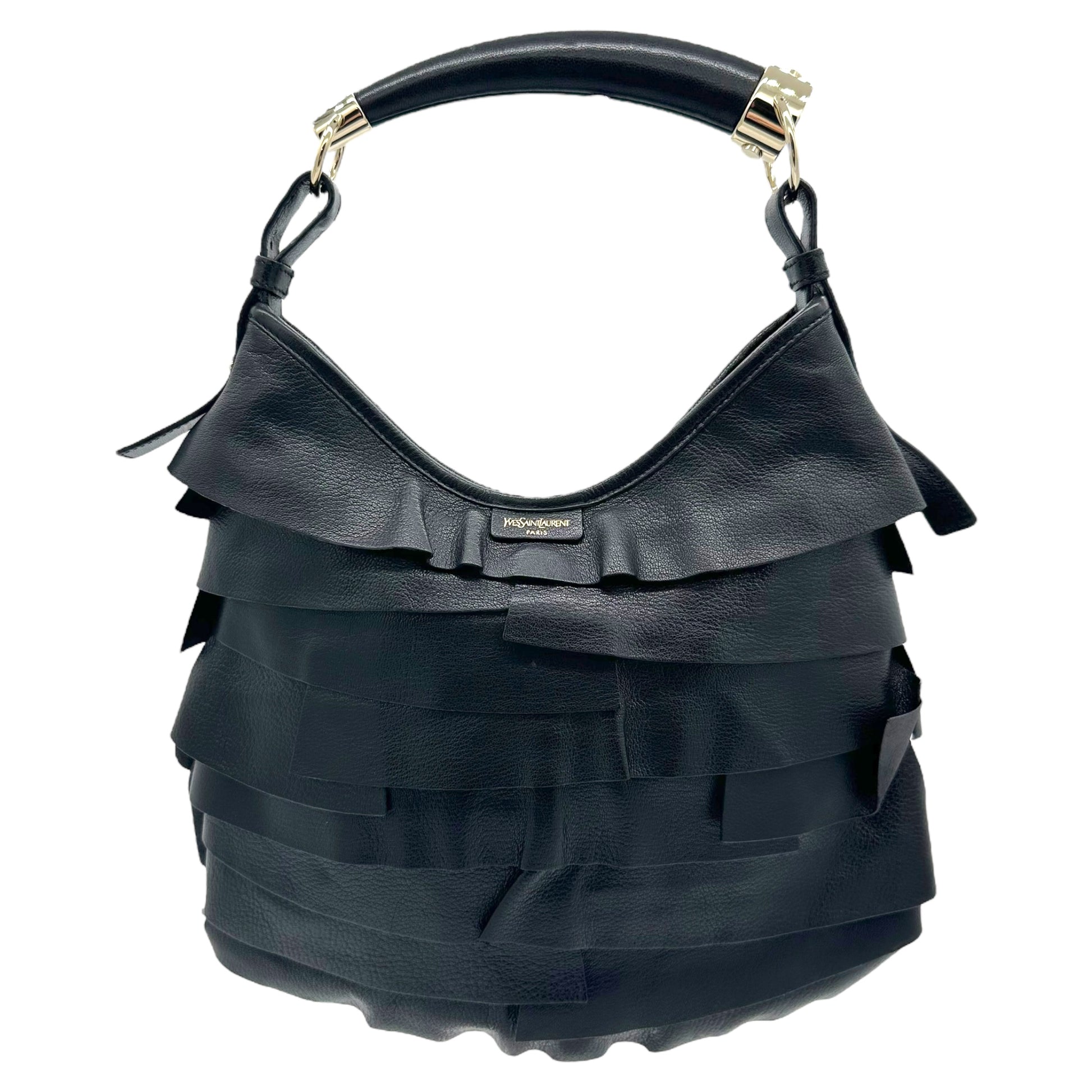 Yves Saint Laurent by Tom Ford Black Leather St. Tropez Bag - Outfit Repeater