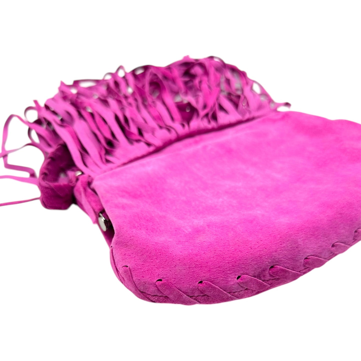 Vivienne Westwood Pink Suede Fringe Handbag