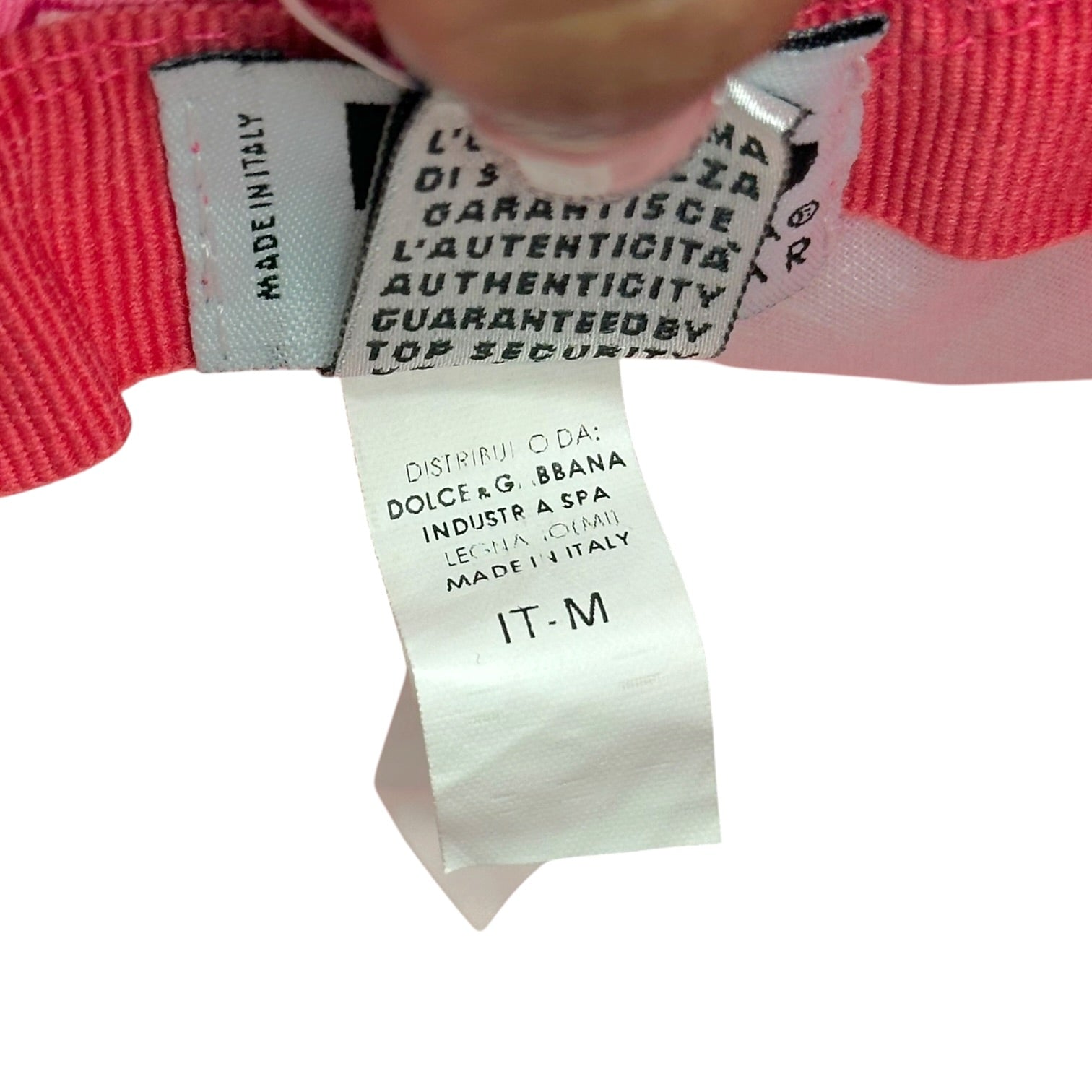 Dolce & Gabbana Pink Logo Print Bucket Hat