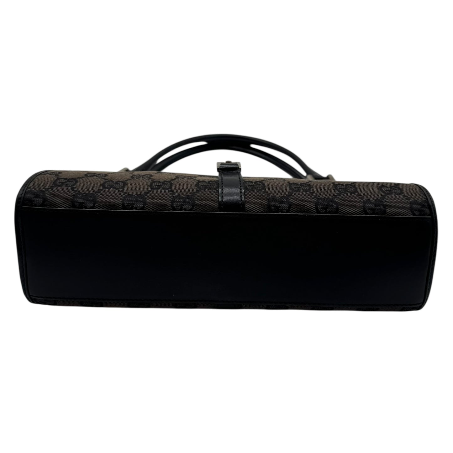 Gucci Brown & Black Monogram Canvas Mini Jackie Bag