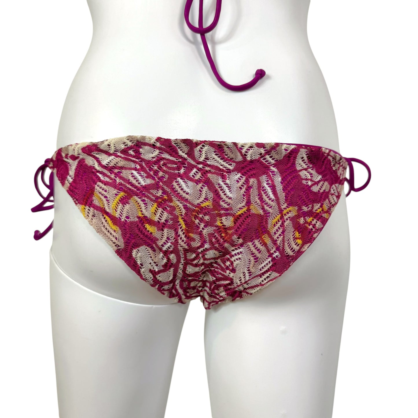 Missoni Mare Multicolor Knit Bikini Set Purple Size M