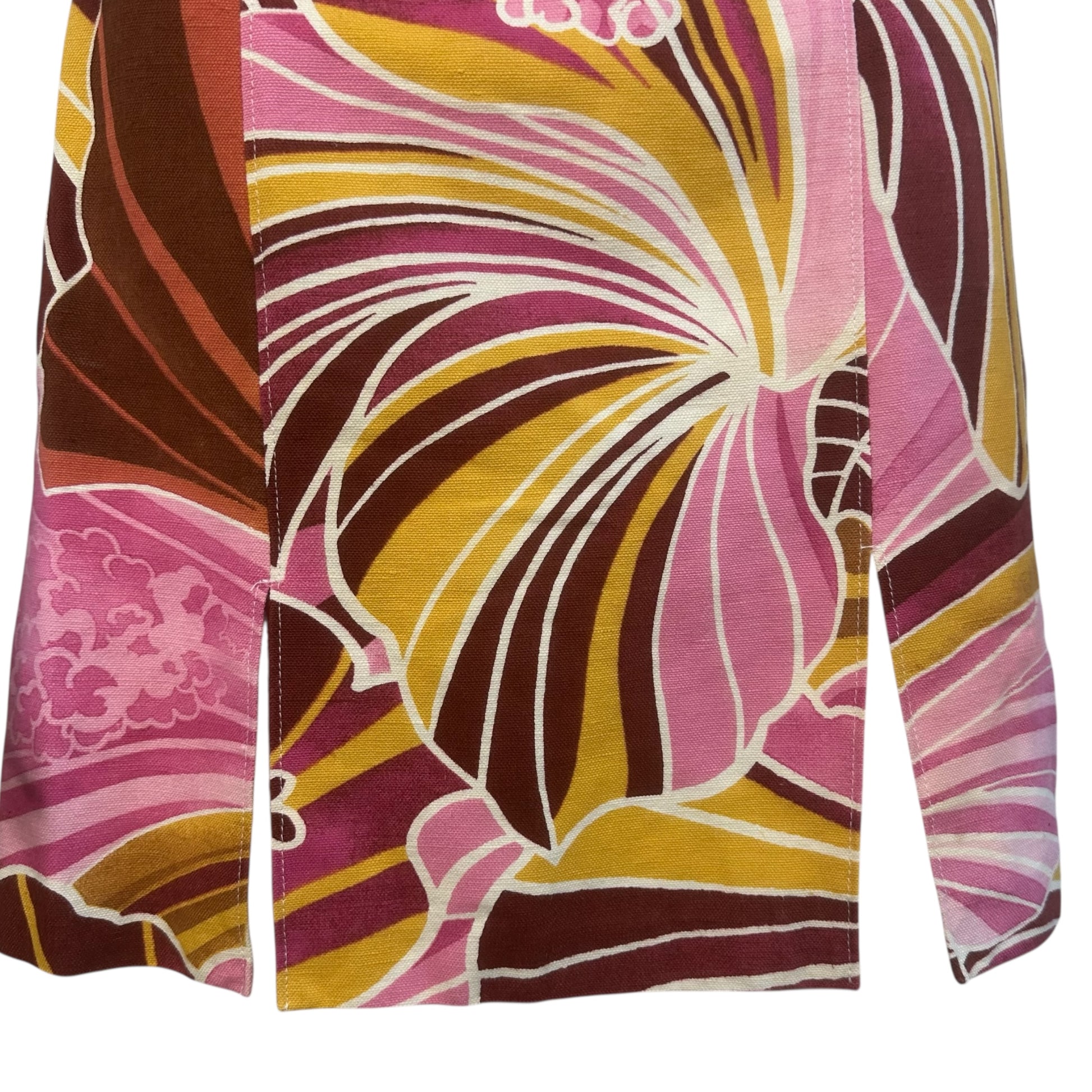 D&G Pink Floral Mini Dress with Sweetheart Neckline