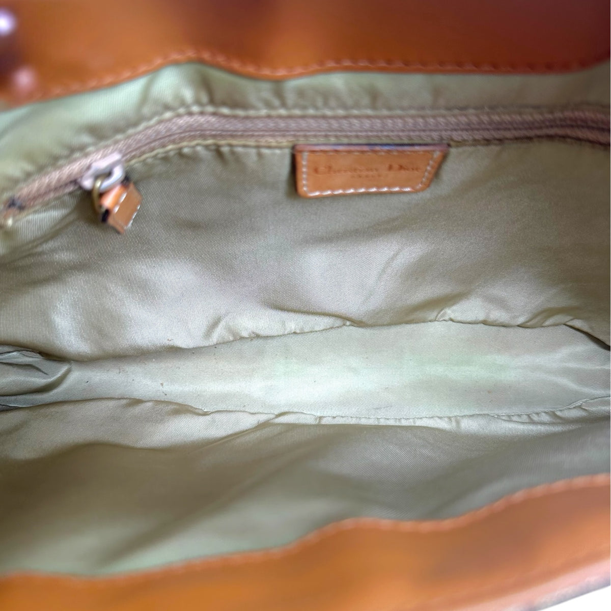 Christian Dior Trotter Monogram Tan Shoulder Bag