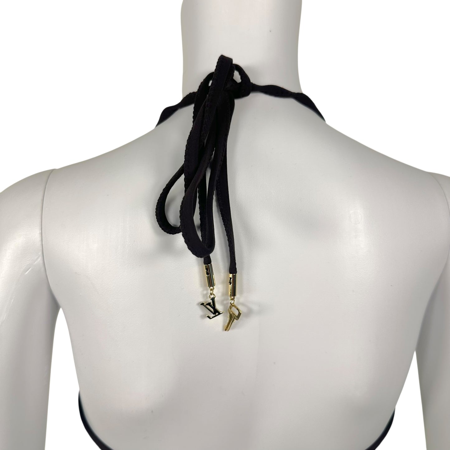 Louis Vuitton Clear Sequin Monogram Bikini Top - Outfit Repeater