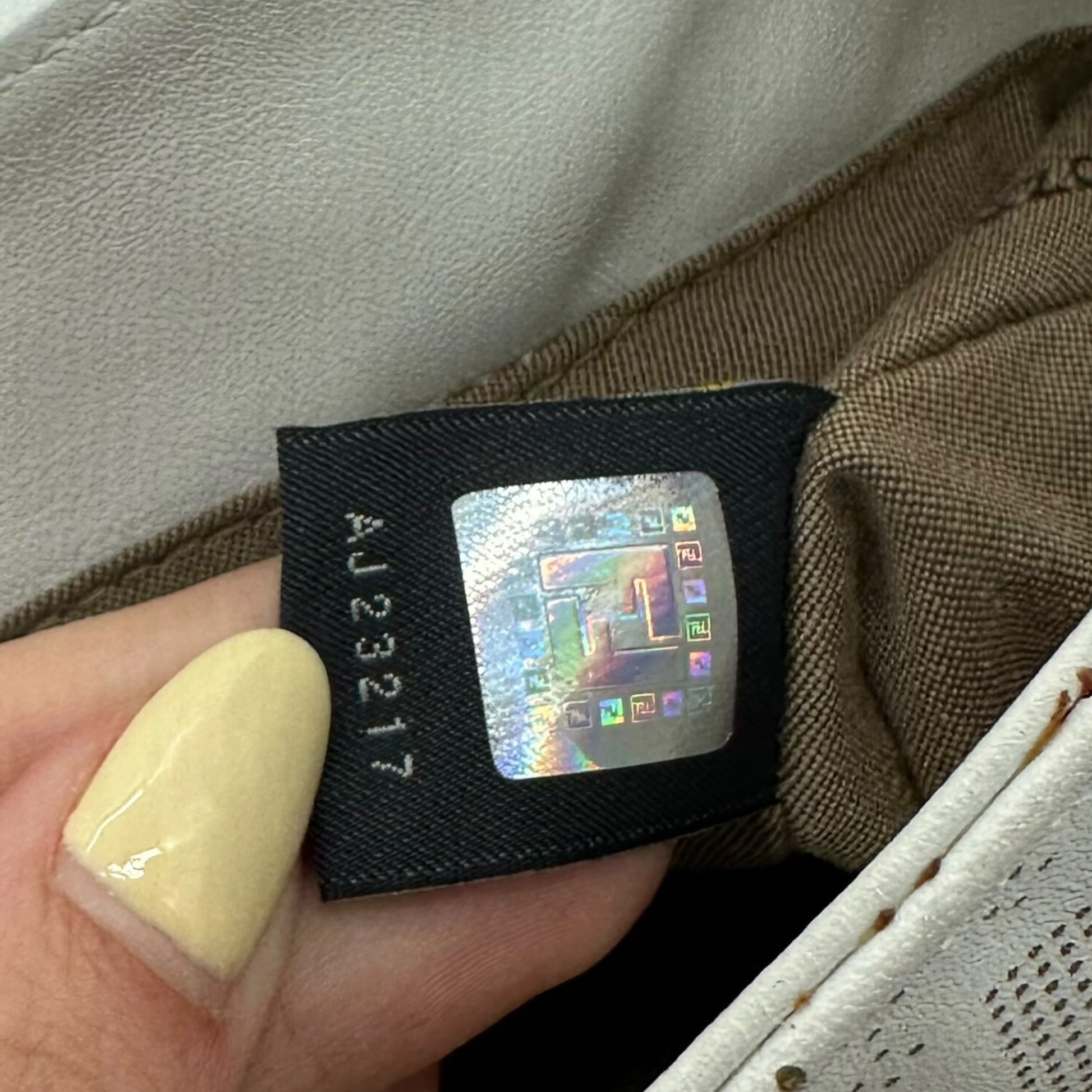 Fendi White Leather Zucca Embossed Chef Bag - Outfit Repeater