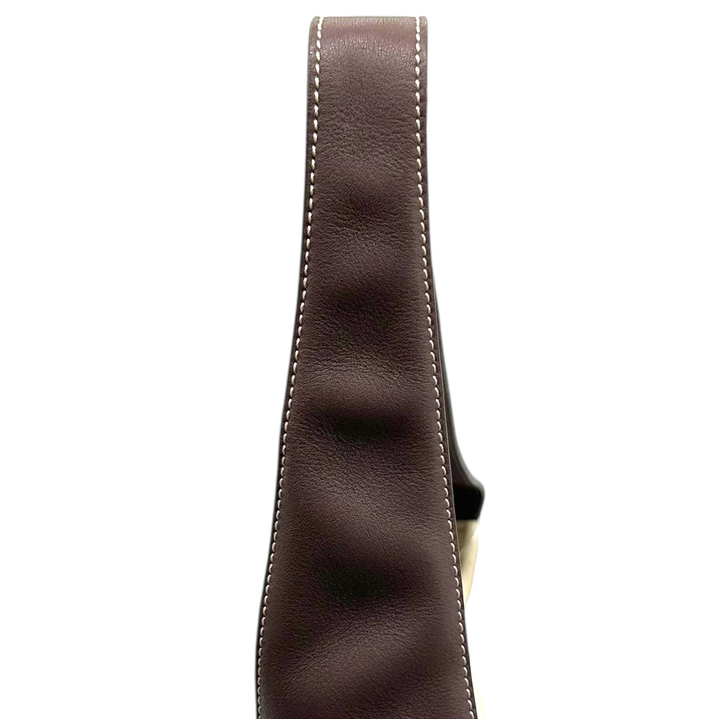 Loewe Ivory Leather Pierced Hobo Bag