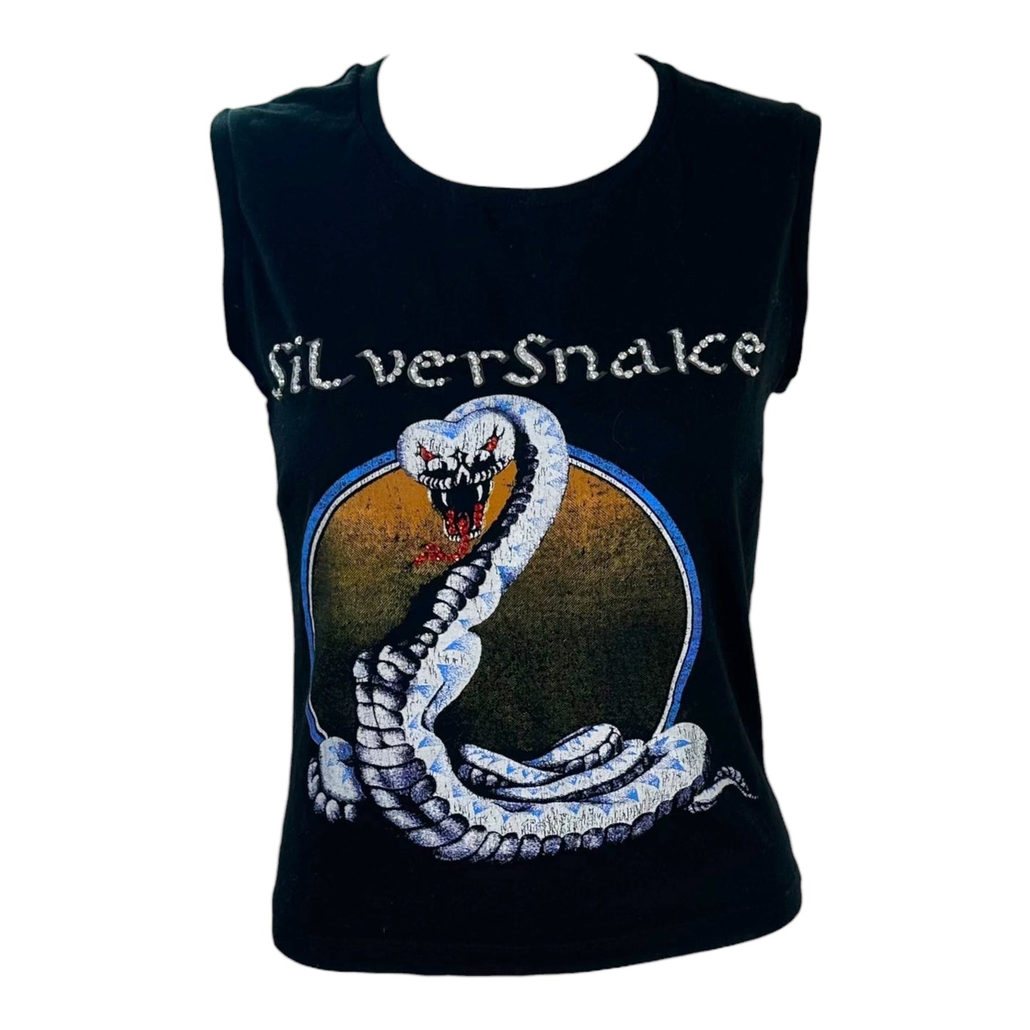 D&G Dolce & Gabbana 'Silversnake' Graphic Tank Top