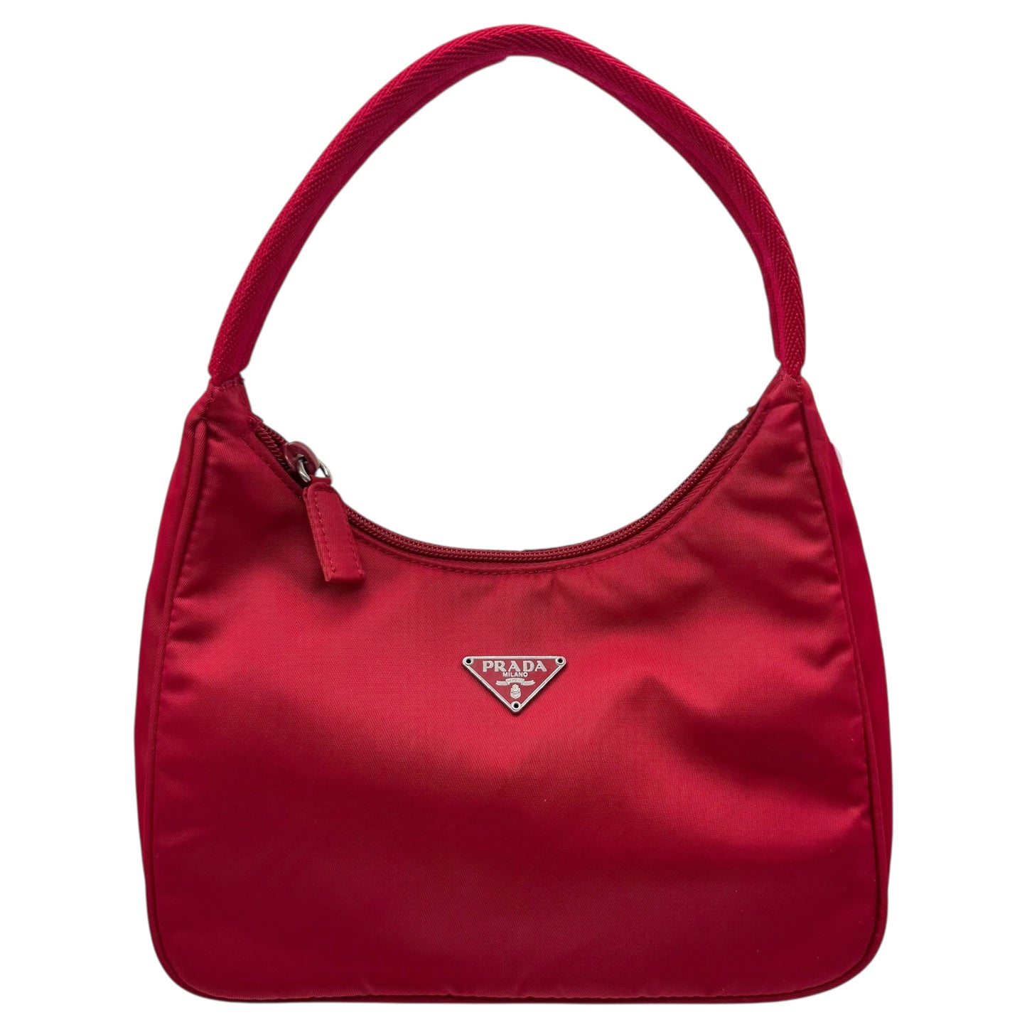 Prada Red Nylon Small Shoulder Bag - Outfit Repeater