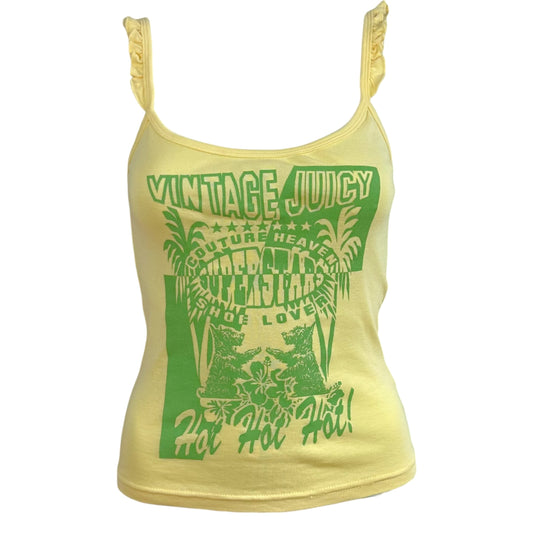 Juicy Couture 'Vintage Juicy' Green & Yellow Graphic Cami