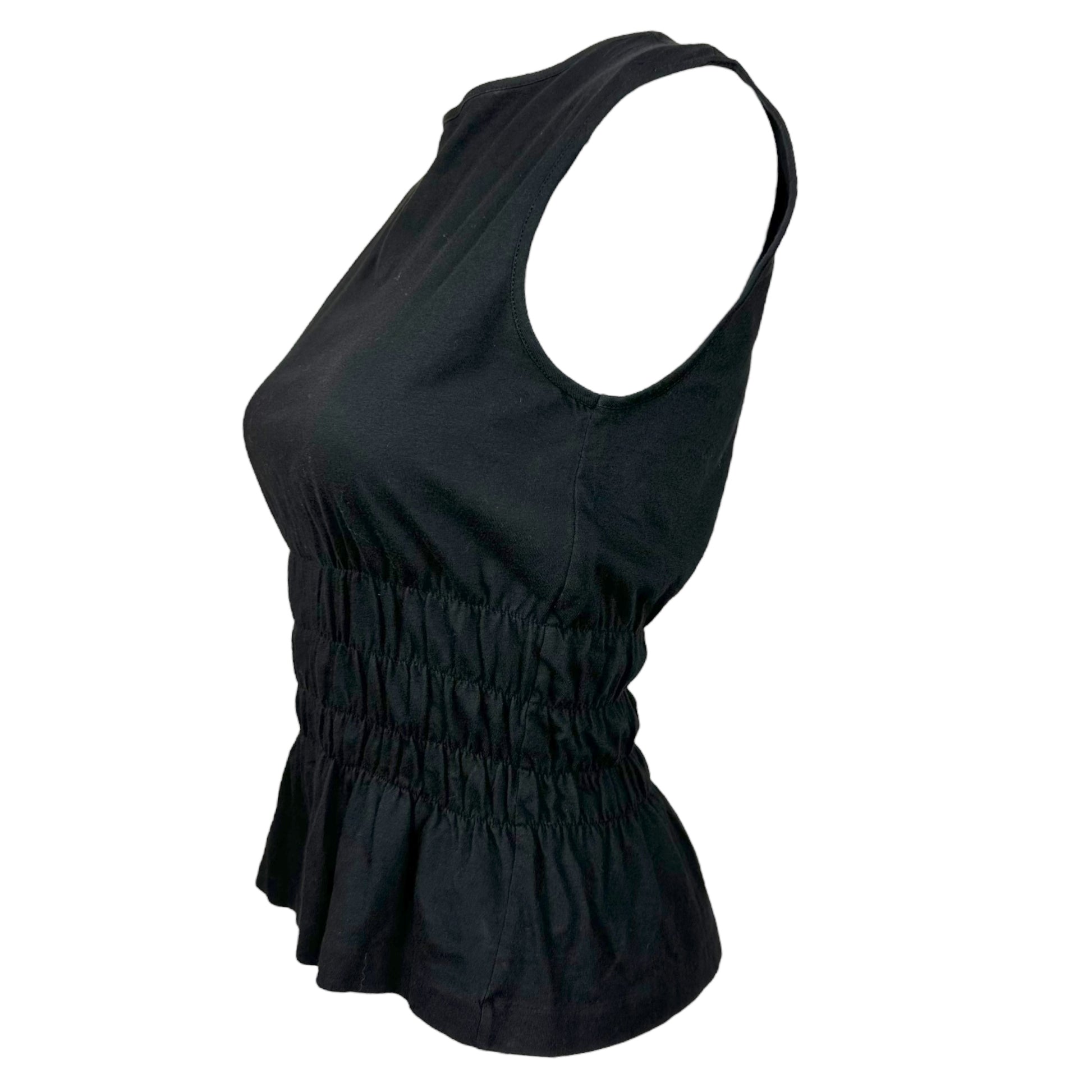Gucci by Tom Ford Black Cinched Waist Tank Top - Outfit Repeater