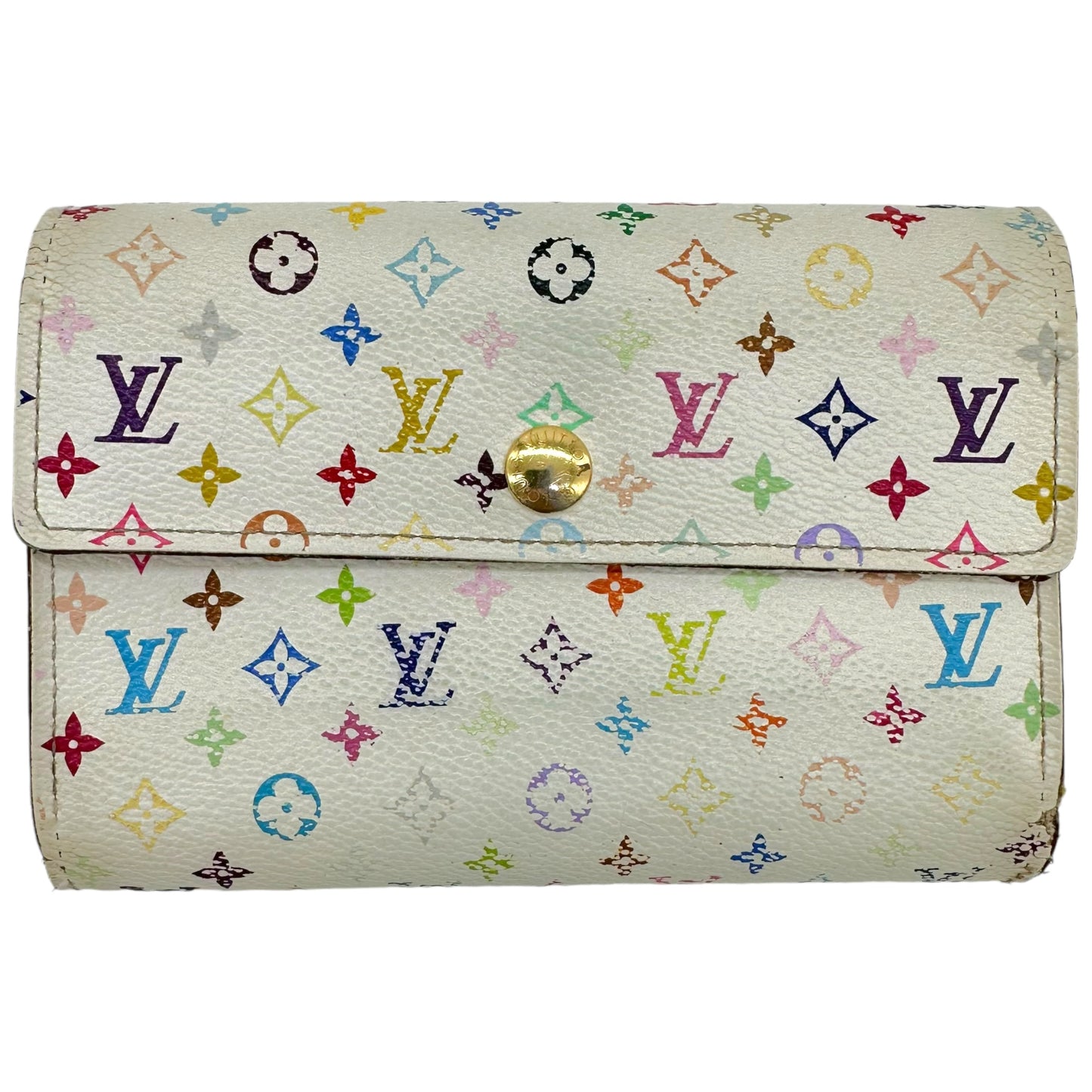 Louis Vuitton White Monogram Long Wallet