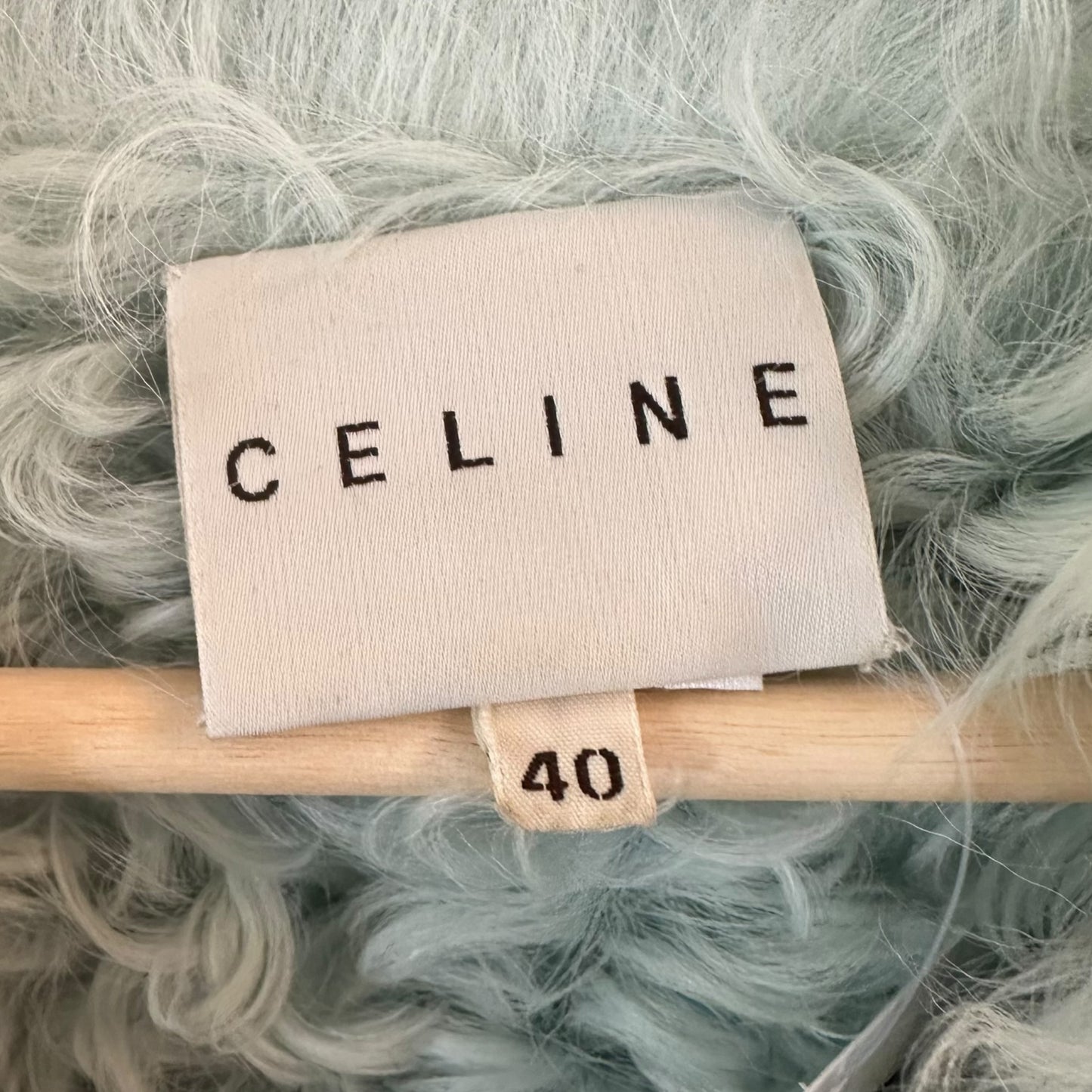 Celine by Michael Kors Light Blue Shearling Coat